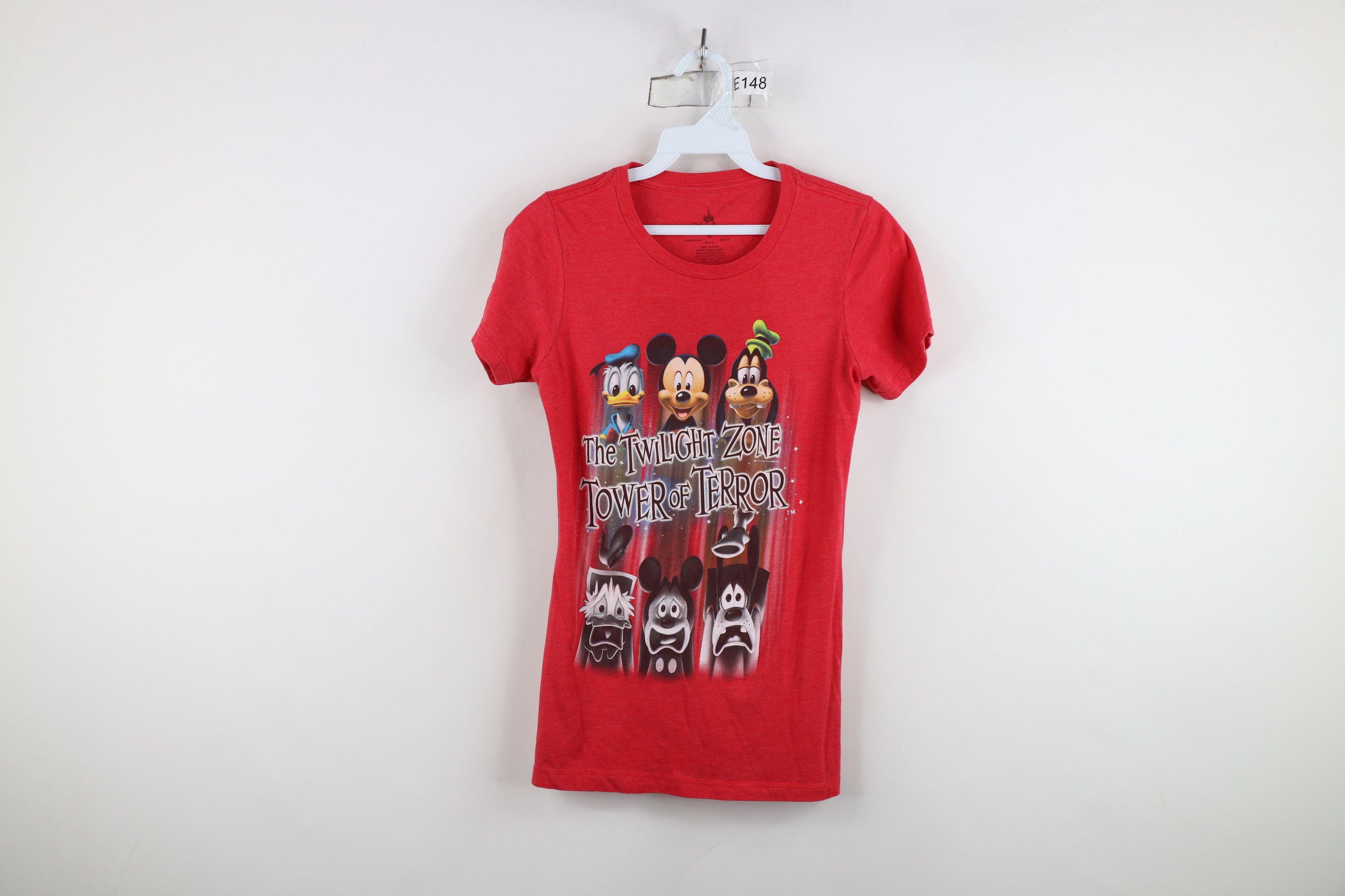 Disney Y2K Disney Twilight Zone Tower of Terror T-Shirt Jersey Knit Size S / US 4 / IT 40 - 1 Thumbnail