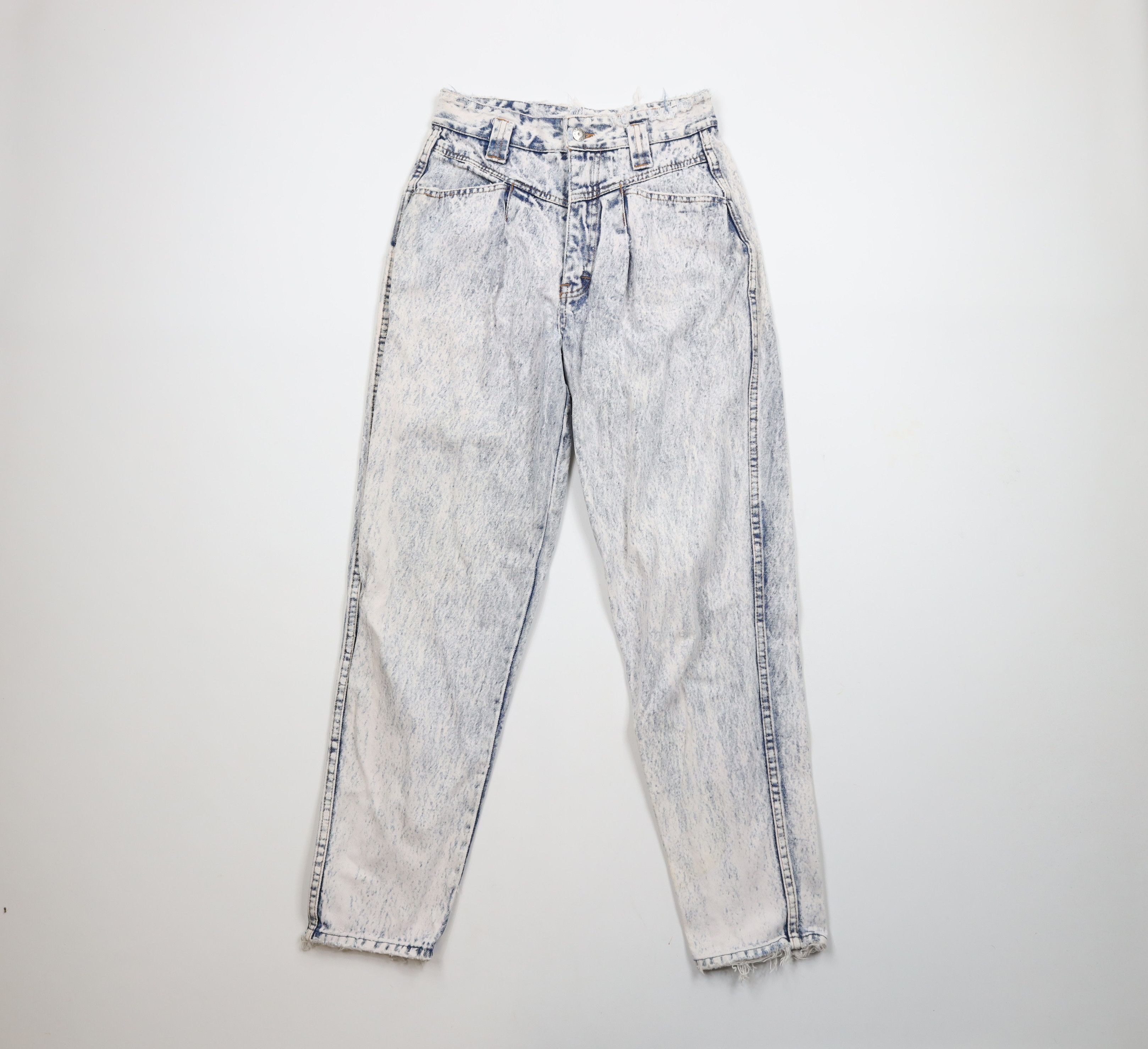 Vintage Vintage 80s 90s Streetwear Wash Tapered Leg Jeans Cotton Size 26" / US 2 / IT 38 - 1 Thumbnail
