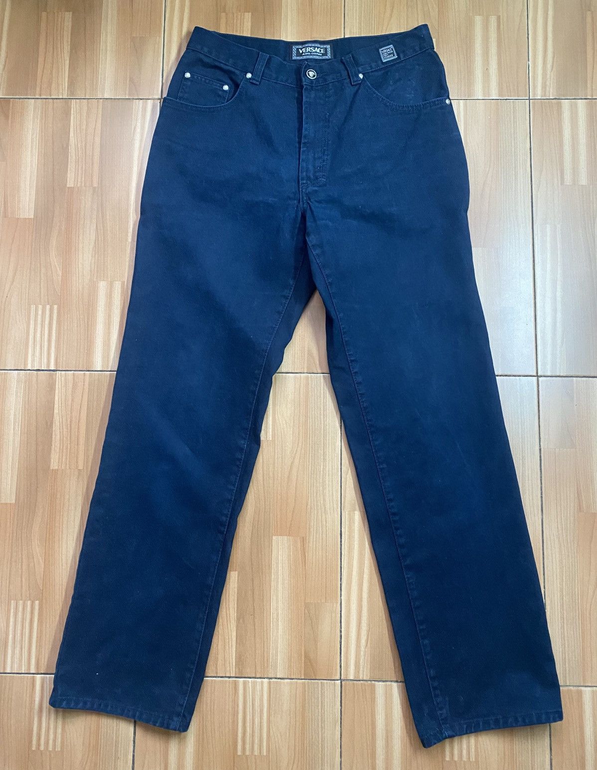 Versace Versace Jeans Couture Men’s Dark Blue Jeans 34 Vintage Size US 34 / EU 50 - 2 Thumbnail