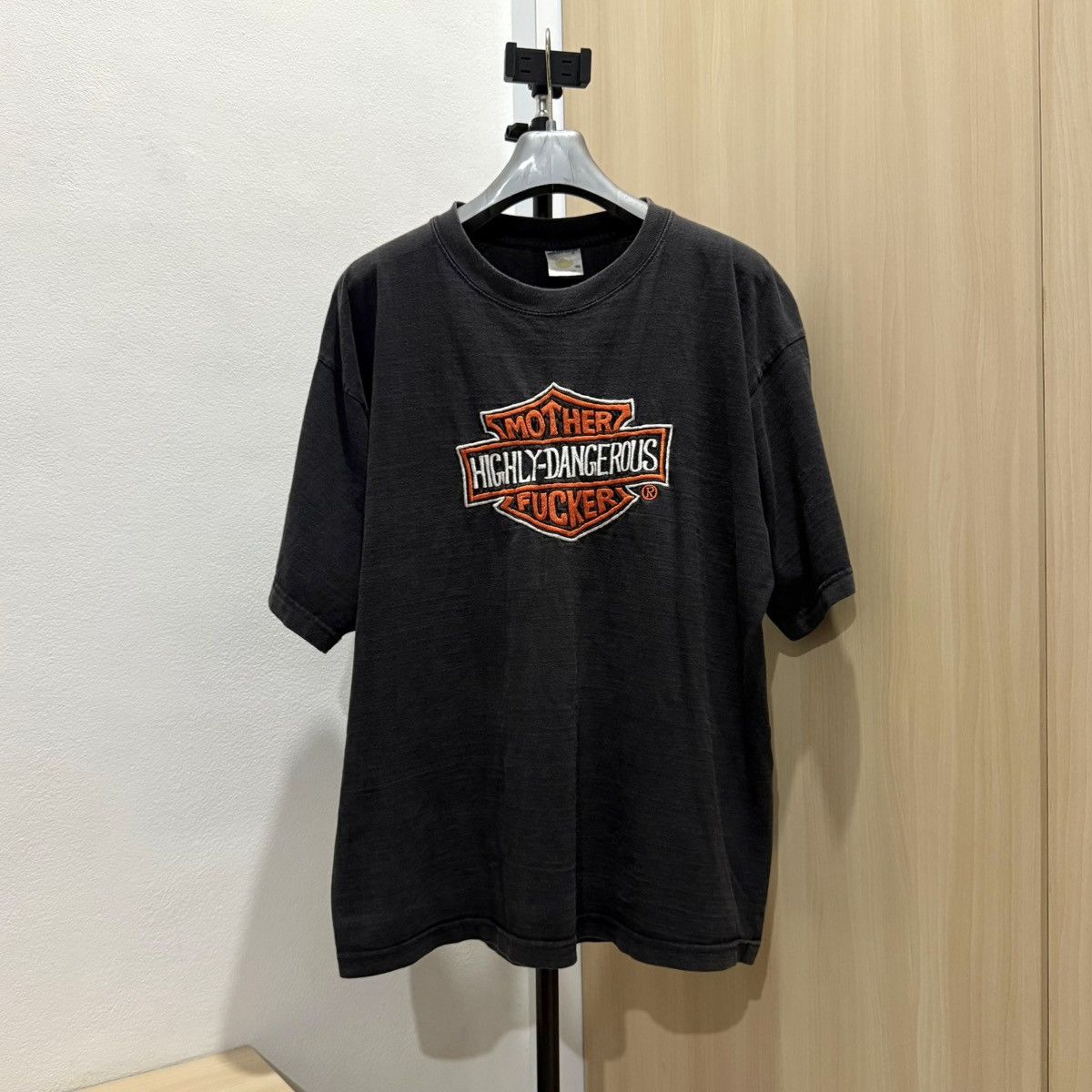 Vintage vintage 2000s mother highly-dangerous fucker t-shirt Size US XL / EU 56 / 4 - 2 Thumbnail