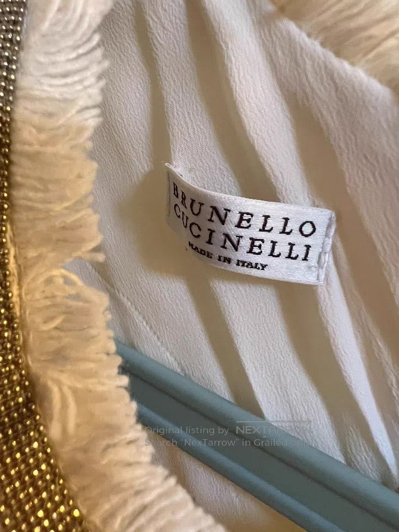 Brunello Cucinelli Brunello Cucinelli Linen Mixed Fiber Dress, Minimalist Sty Size L / US 10 / IT 46 - 4 Thumbnail