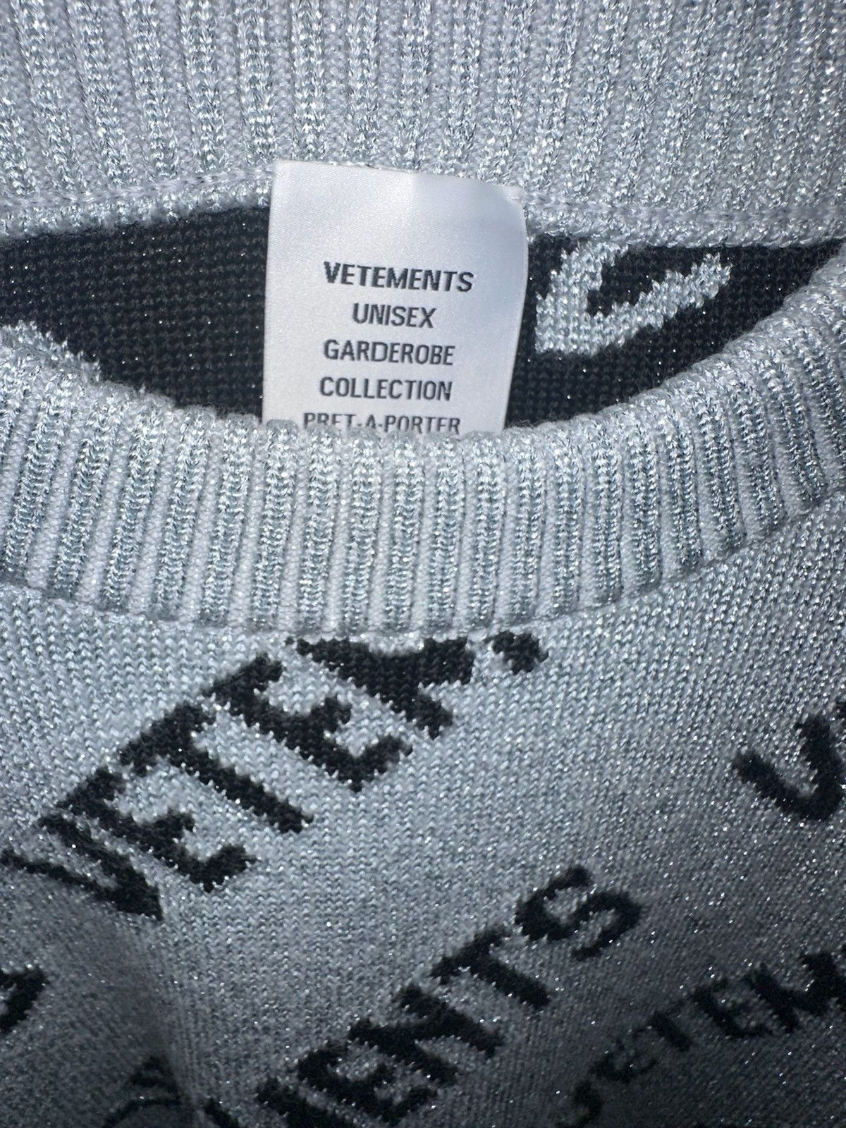 Vetements Lurex Monogram Sweater Size US M / EU 48-50 / 2 - 3 Thumbnail