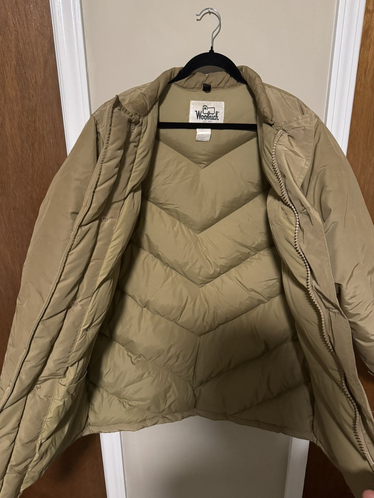 Woolrich Woolen Mills Vintage Woolrich Tan Goose Down Parka Jacket Size US L / EU 52-54 / 3 - 2 Thumbnail