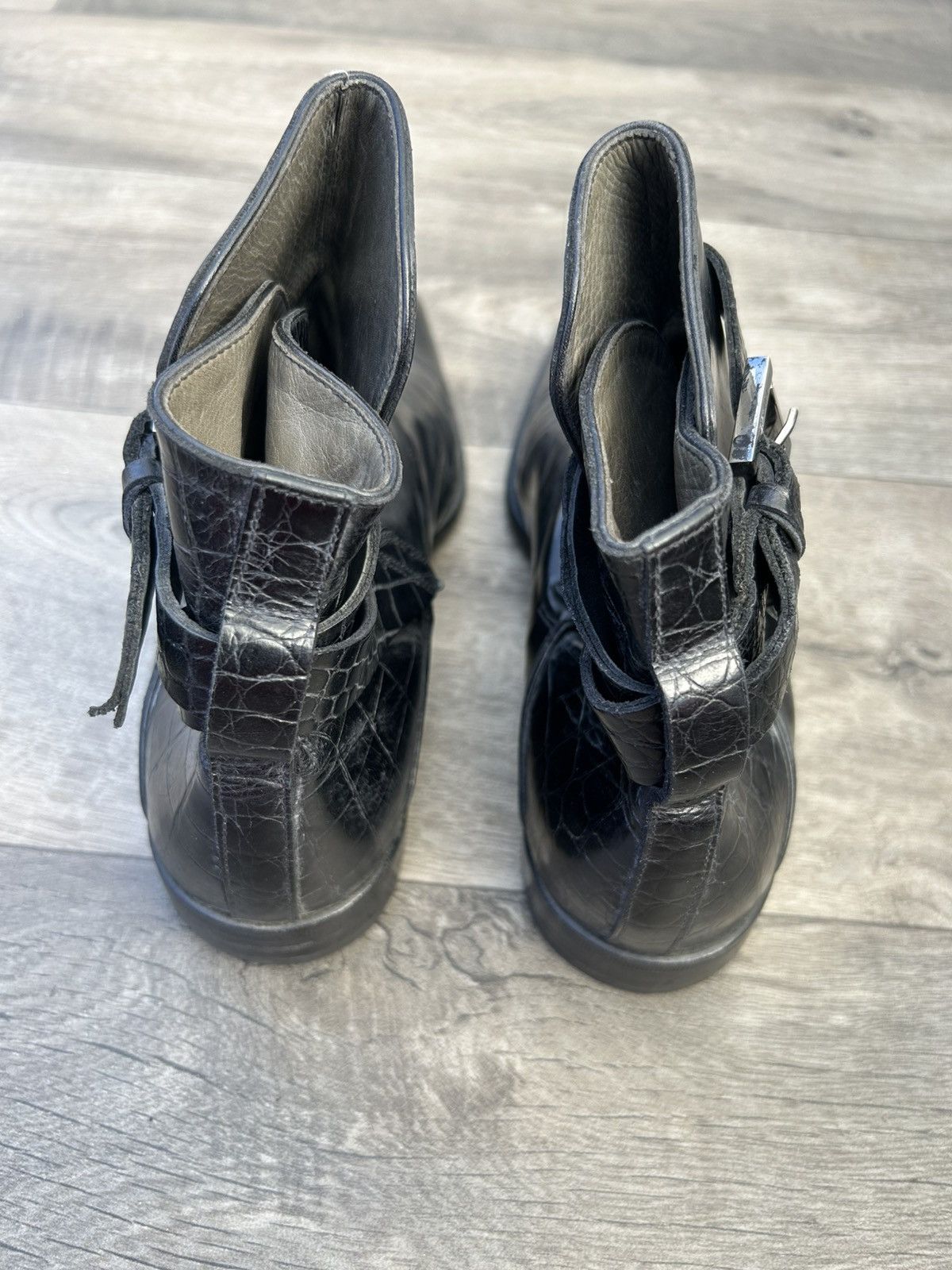 Versace Versace black leather ankle boots. Size US 8.5 / EU 41-42 - 5 Thumbnail