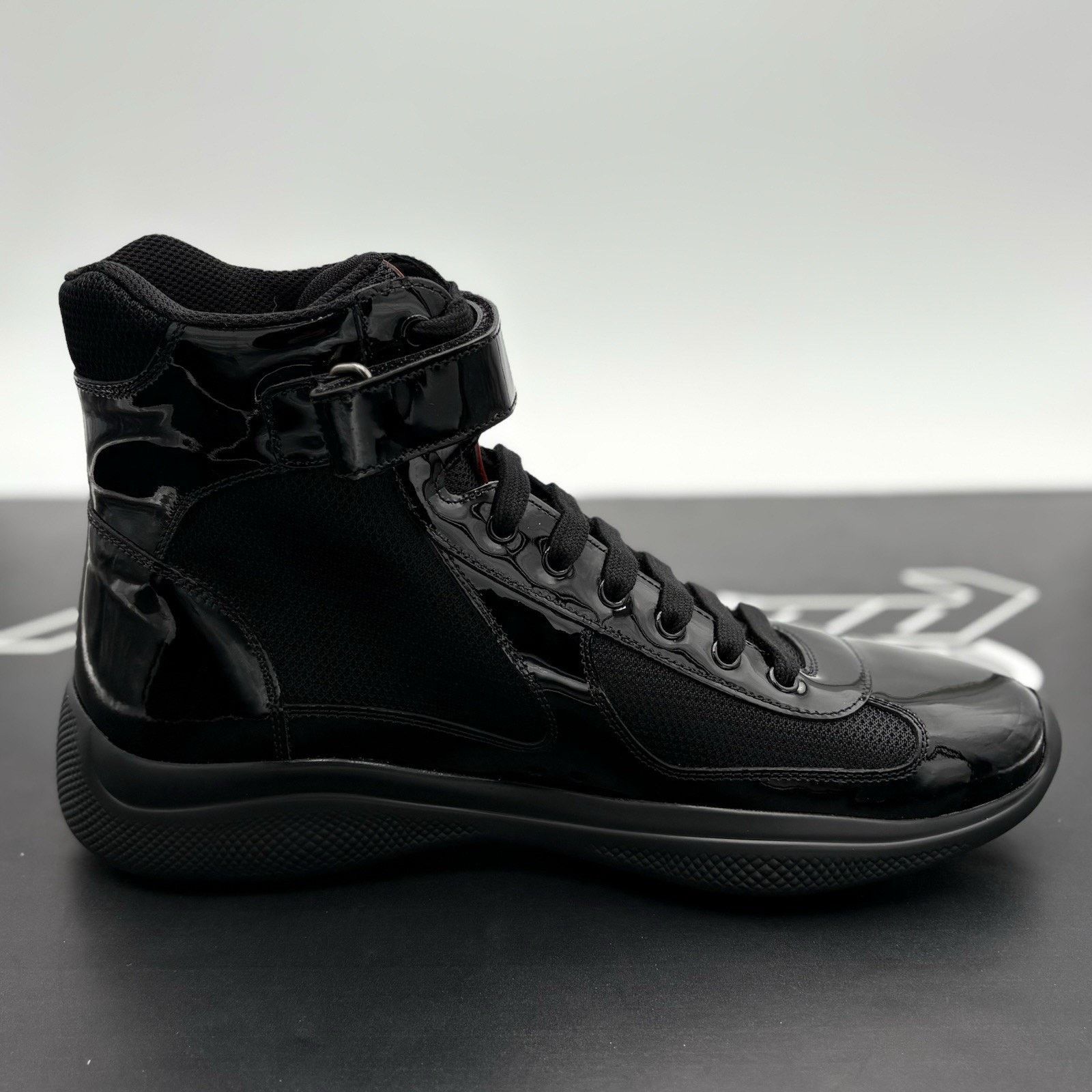 Prada Prada Cup High Top ' Black ' | BRAND NEW! Size US 11.5 / EU 44-45 - 11 Thumbnail