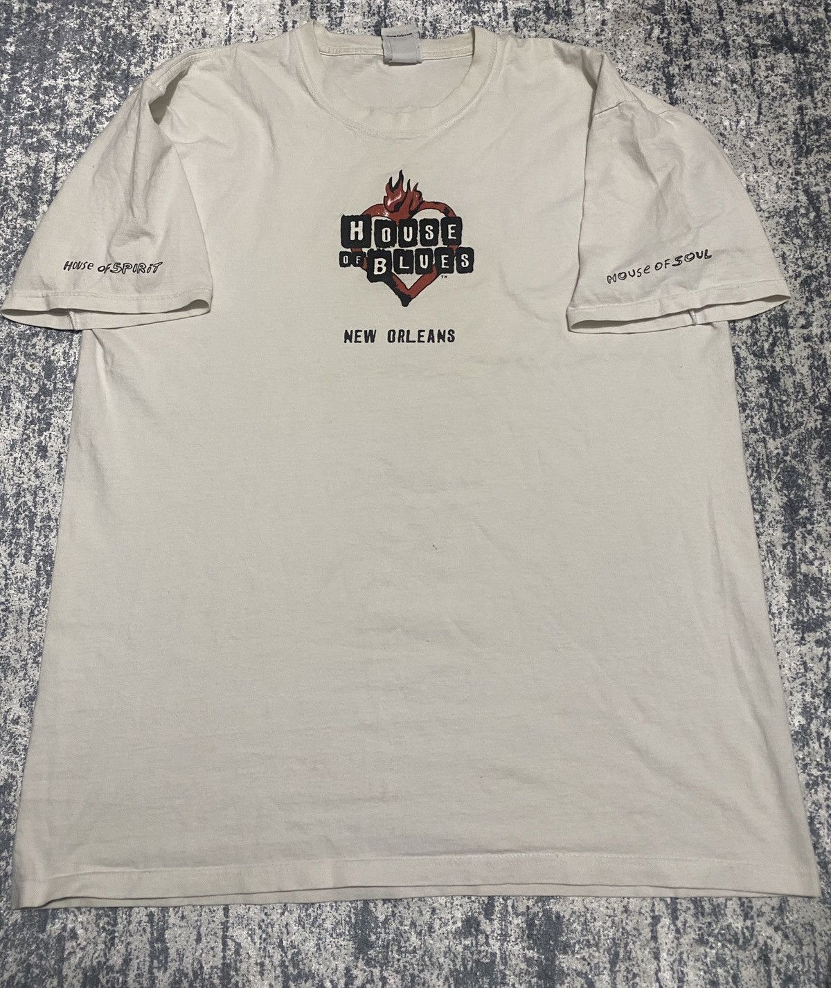 Vintage Vintage 1990s House Of Blues New orleans of spirit T-Shirt Size US XL / EU 56 / 4 - 1 Thumbnail