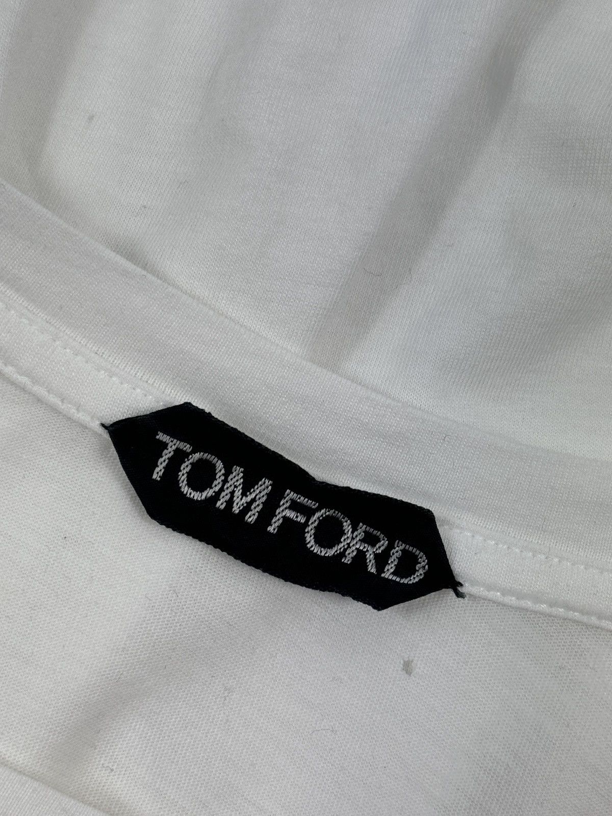 Tom Ford WHITE SHORT SLEEVE T-SHIRT Size US L / EU 52-54 / 3 - 3 Thumbnail