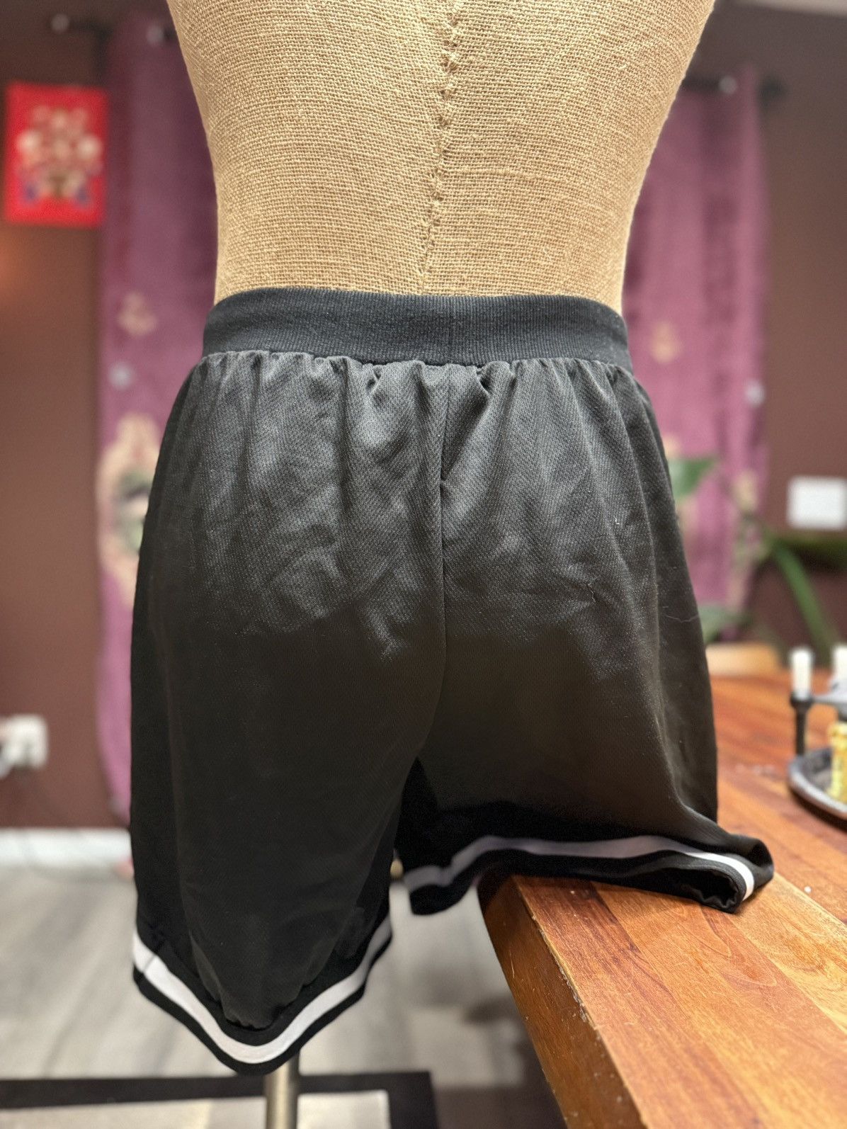 Other Sporty Black Mesh Shorts – “Smile” Graphic | Fun & Comfy Fit Size US 29 - 4 Thumbnail