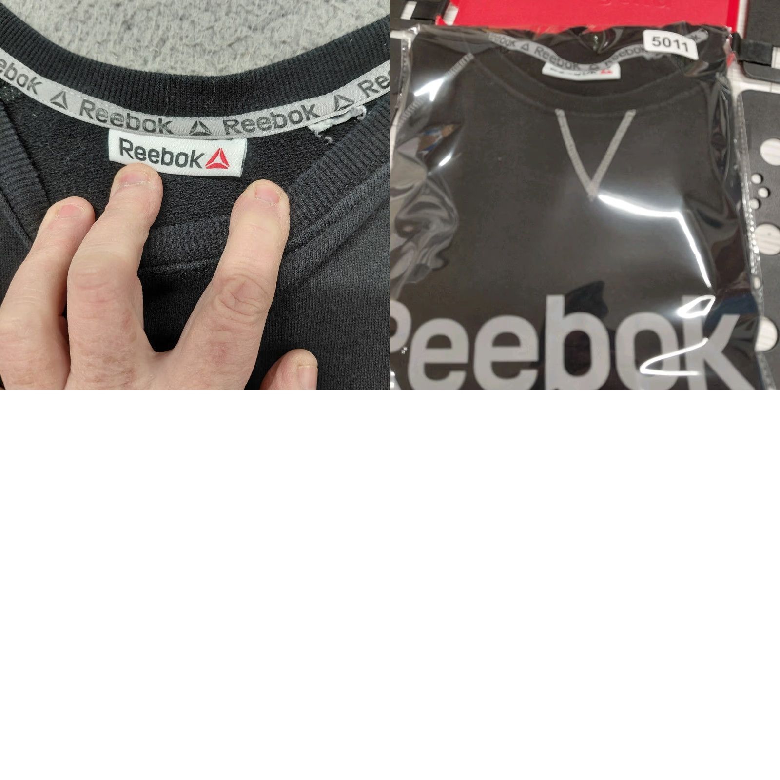 Reebok Reebok Sweatshirt Men Large Black Logo Long Sleeve Crewneck Size US L / EU 52-54 / 3 - 8 Thumbnail
