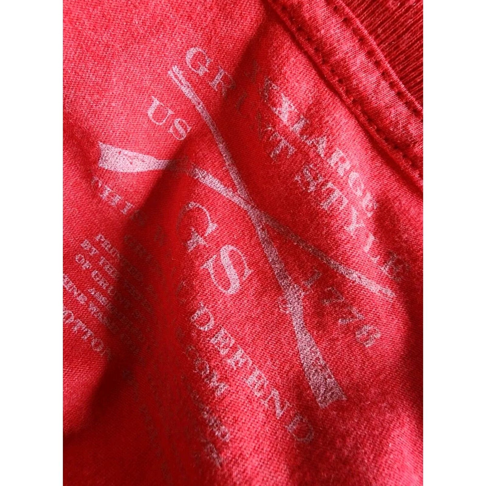 Vintage Grunt Style Freedom USA Flag T Shirt Crew Neck XXXL Red July 4th Mens Size US XXL / EU 58 / 5 - 4 Thumbnail