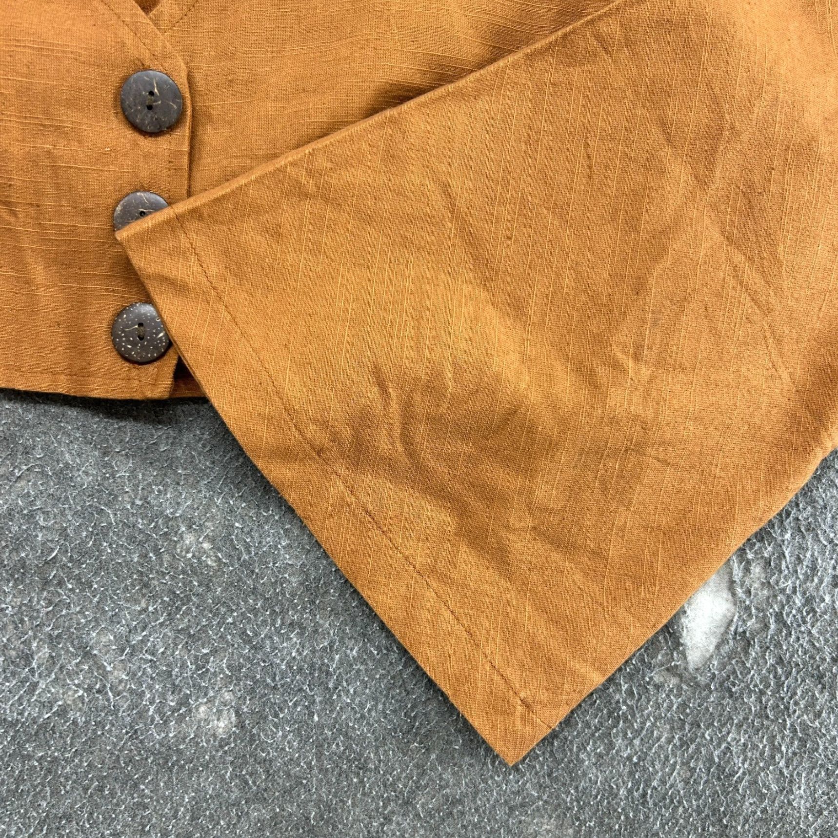 Bell VINTAGE Earthbound Jacket Womens XL Brown Cardigan Bell Sleeves Cropped Crop Butterfly 80s Womens Jacket Size XL / US 12-14 / IT 48-50 - 5 Thumbnail