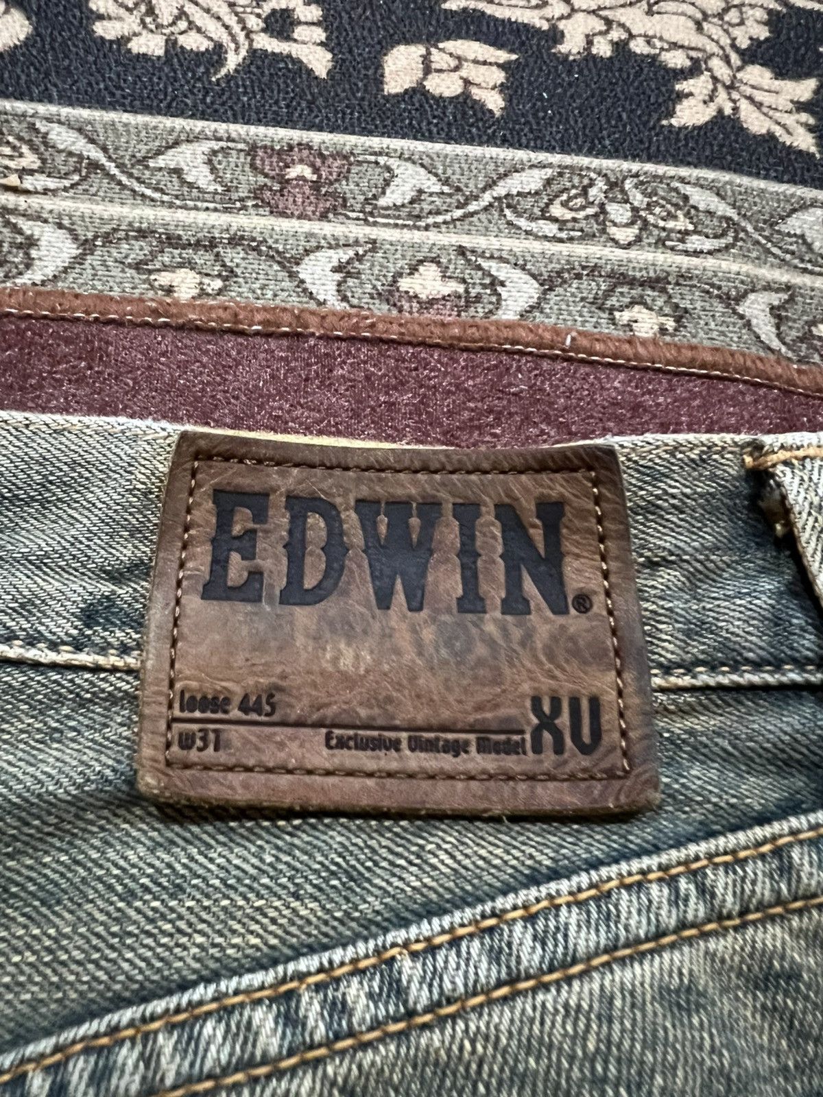 Edwin 💥Baggy💥 Edwin EXCLUSIVE Vintage XV 445 Faded Jeans Size US 29 - 19 Thumbnail