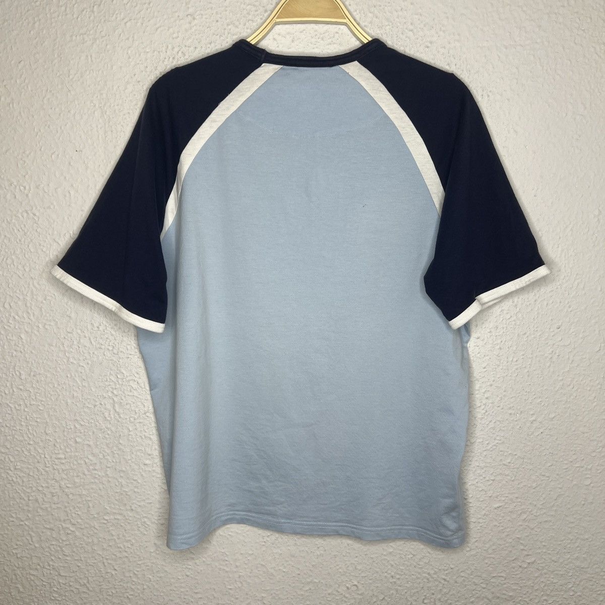 Yves Saint Laurent Yves Saint Lauren YSL Tshirt Tee Big Logo Blue Navy Size US L / EU 52-54 / 3 - 7 Thumbnail