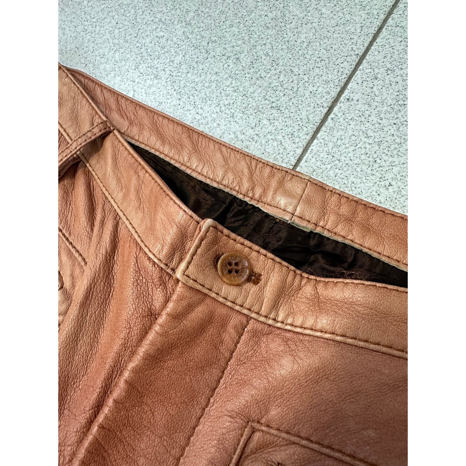 Dolce & Gabbana SS2002 Dolce & Gabbana leather zipper flight cargo pants Size US 34 / EU 50 - 16 Thumbnail