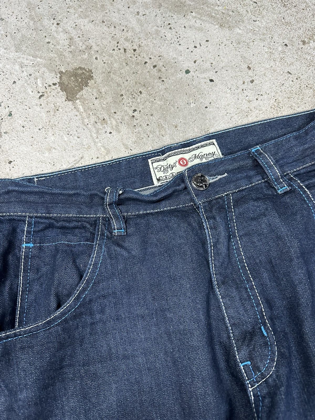JNCO × Vintage Vintage Y2K Dirty Money Baggy Denim Pants Jeans Size US 34 / EU 50 - 19 Thumbnail