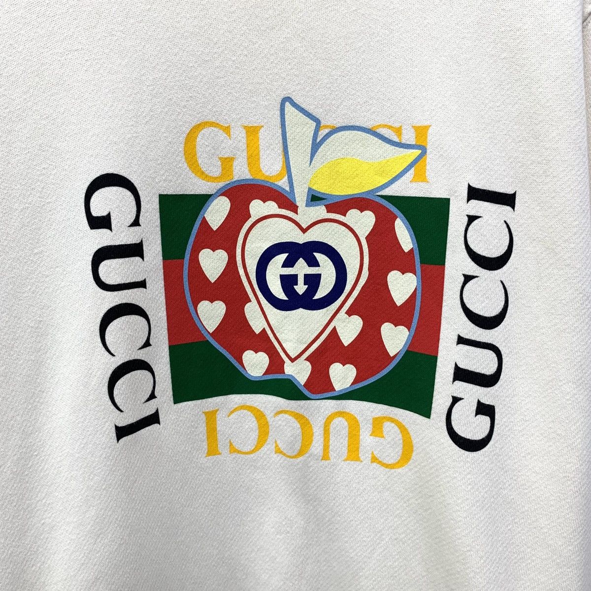 Gucci Gucci Apricot Apple Monogram Print Cotton Sweatshirt Size L / US 10 / IT 46 - 5 Thumbnail