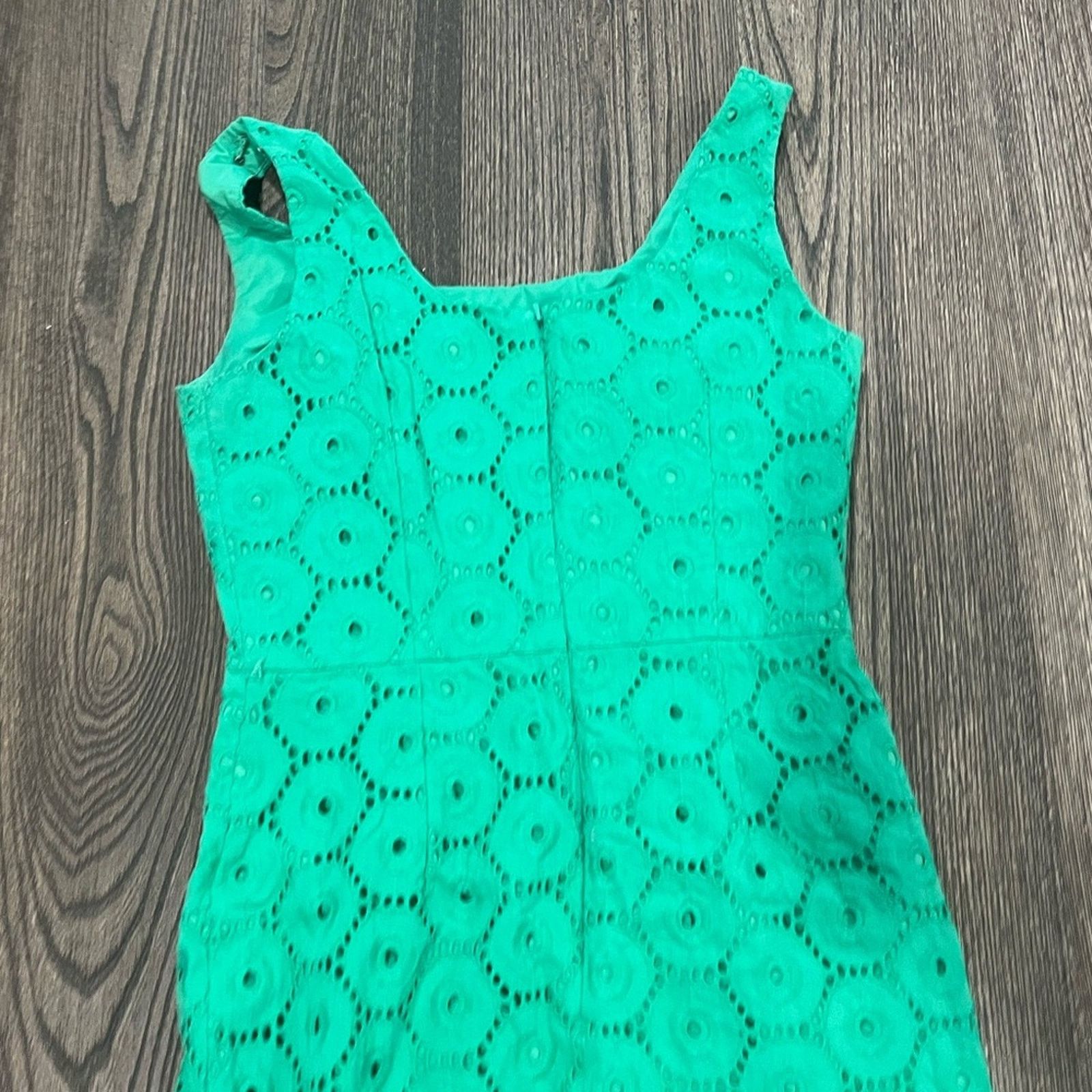 Adrianna Papell Adrianna Papell Sheath Dress Eyelet Zip Back Cotton Size 4 Size S / US 4 / IT 40 - 8 Thumbnail