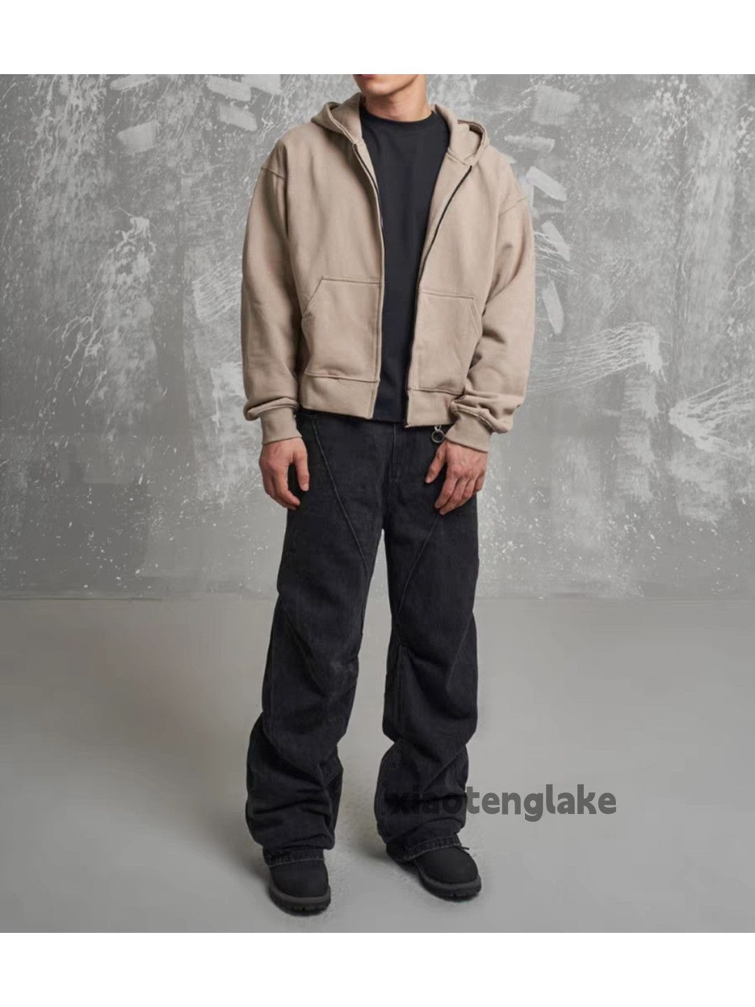 Jean × Vintage washed faded loose baggy flared pleated yuppie jeans Size US 32 / EU 48 - 10 Thumbnail