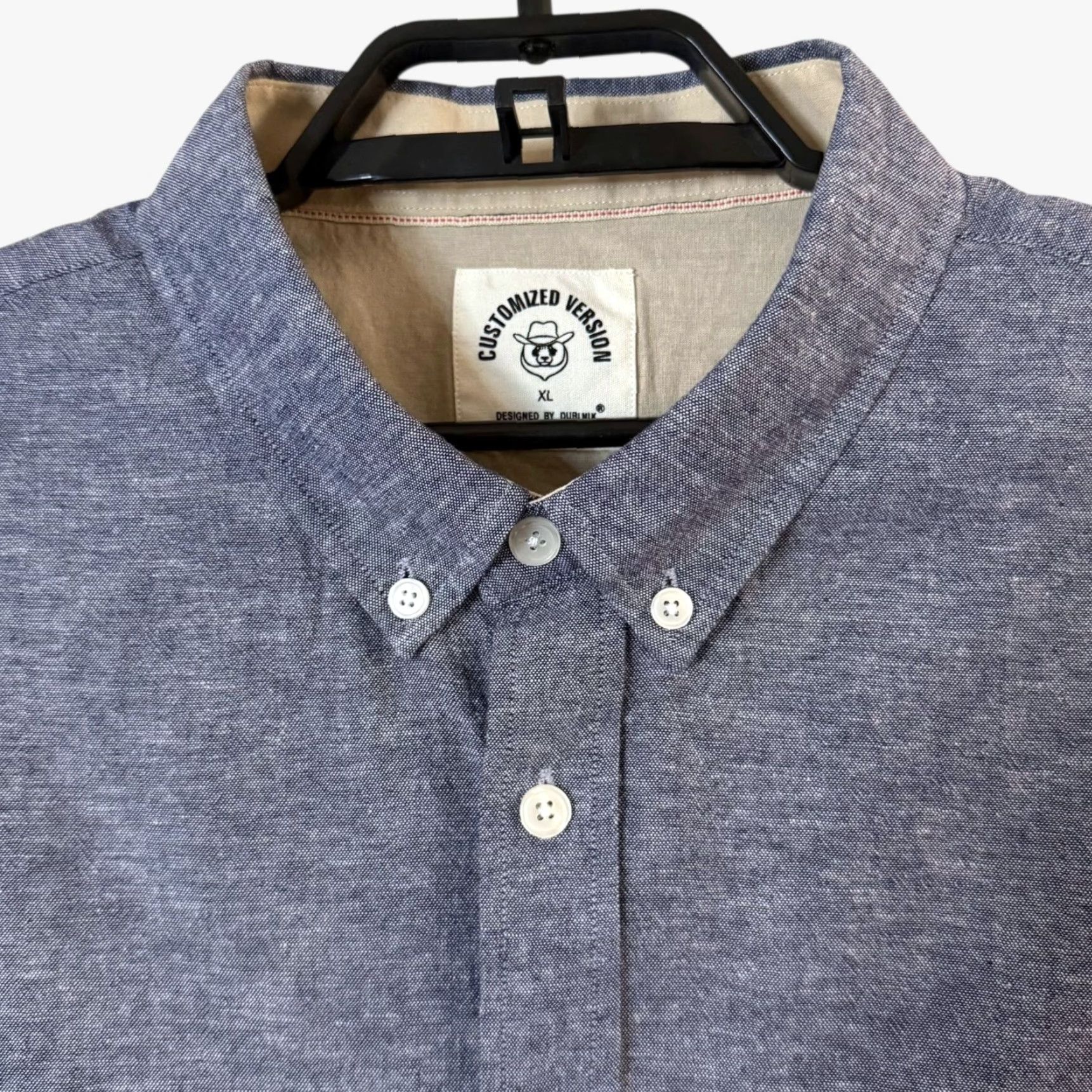 Vintage Dubnik Short-Sleeve Button-Down Pocket Shirt Blue Men's XL 100% Cotton Size US XL / EU 56 / 4 - 5 Thumbnail