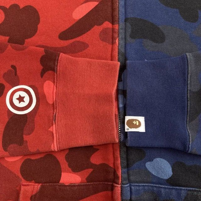 Bape BAPE Shark Full Zip Hoodie Red Camo x Blue Camo APE Size US M / EU 48-50 / 2 - 6 Thumbnail
