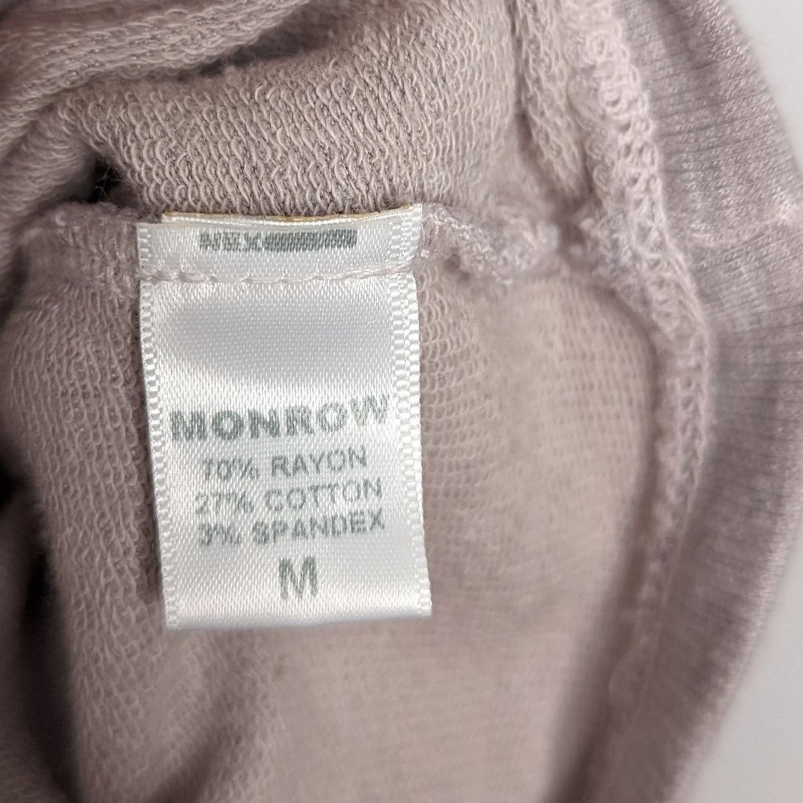 MONROW Monrow Gray Short Cutoff Sleeve Crewneck Top Raw Edge Size M Size M / US 6-8 / IT 42-44 - 6 Thumbnail
