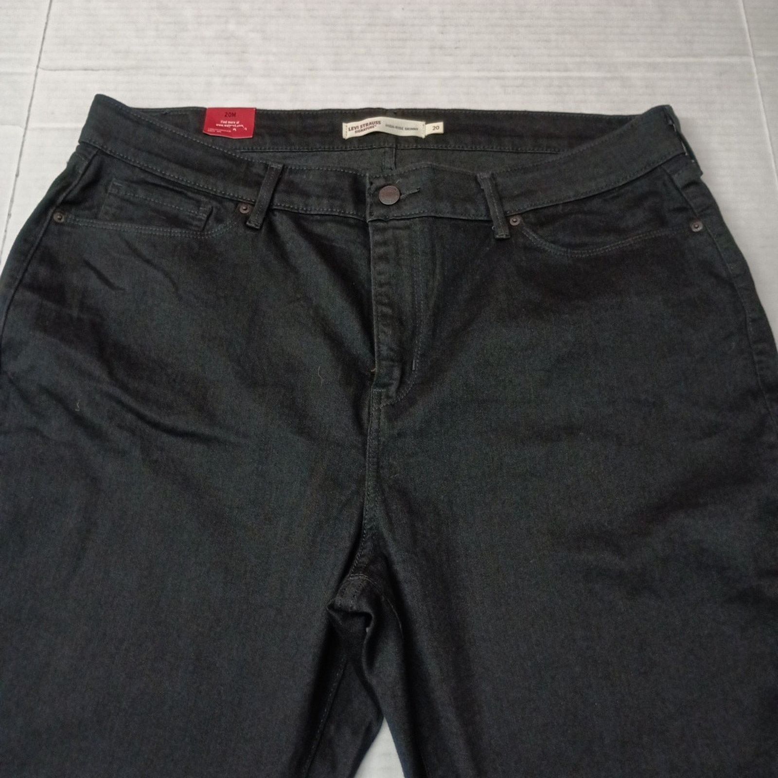 Levi's Levi High Rise Skinny Jeans Woman's Size 20M 35x30 Black Size 35" - 3 Thumbnail