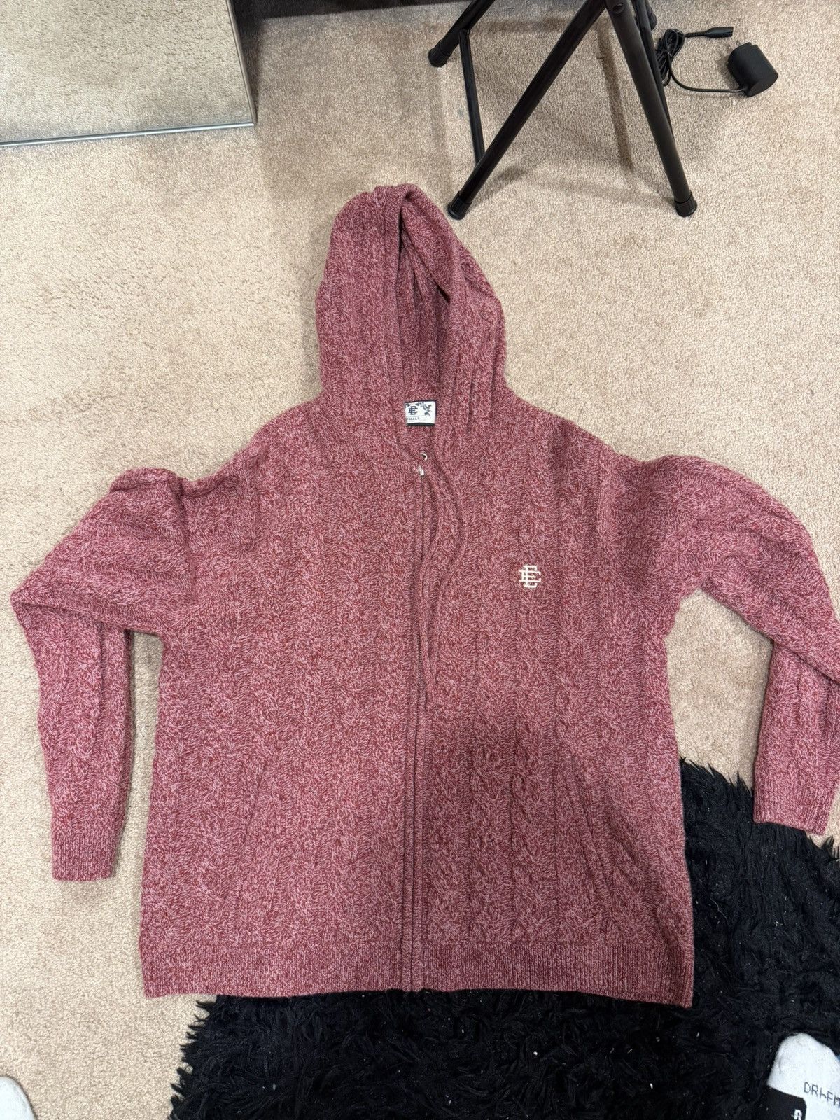 Eric Emanuel Eric Emanuel Cable Knit Zip-up Size US S / EU 44-46 / 1 - 1 Thumbnail