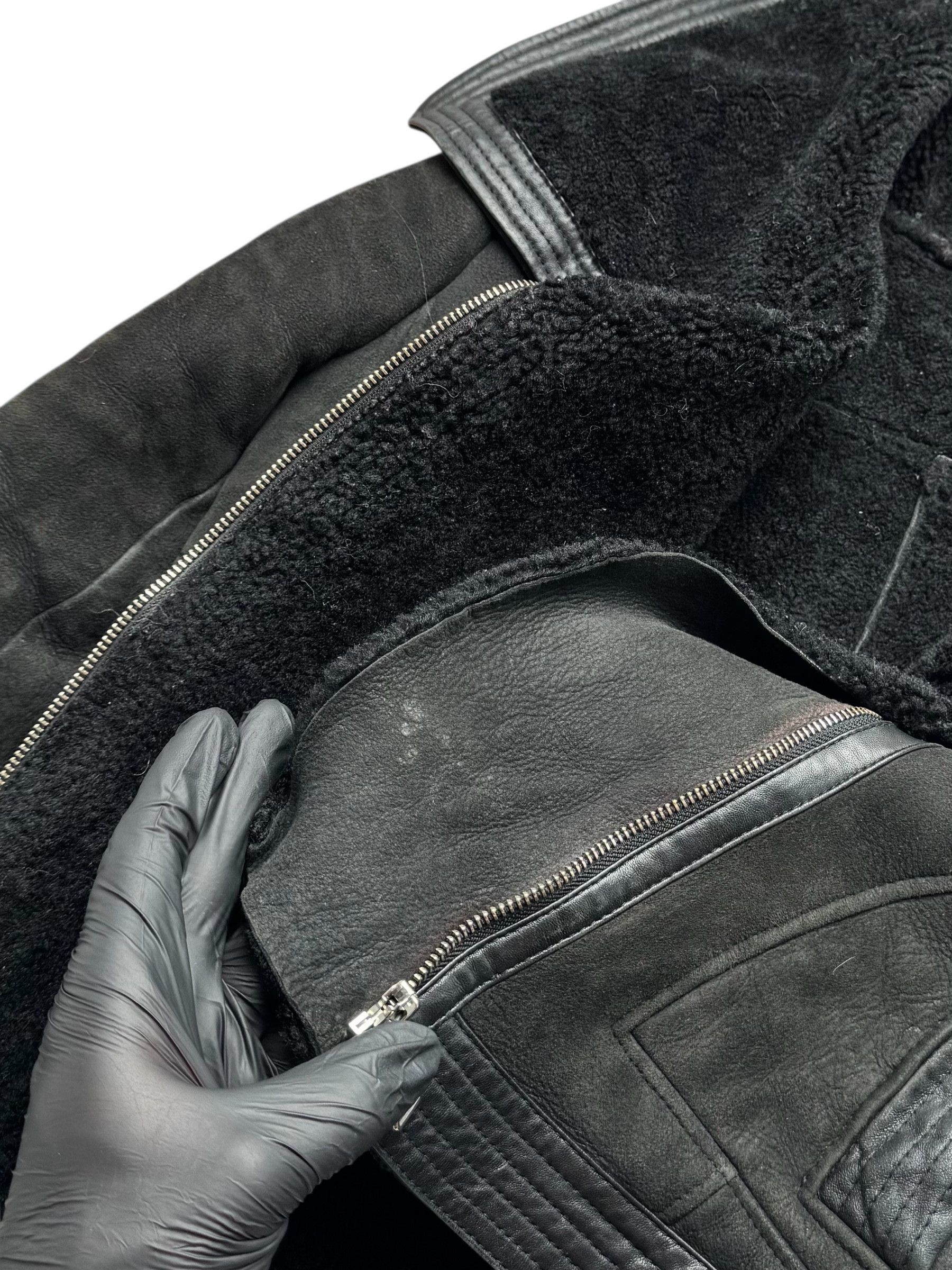 Vintage Y2K Real Sheepskin Cropped Jacket(V412) Size S / US 4 / IT 40 - 8 Thumbnail