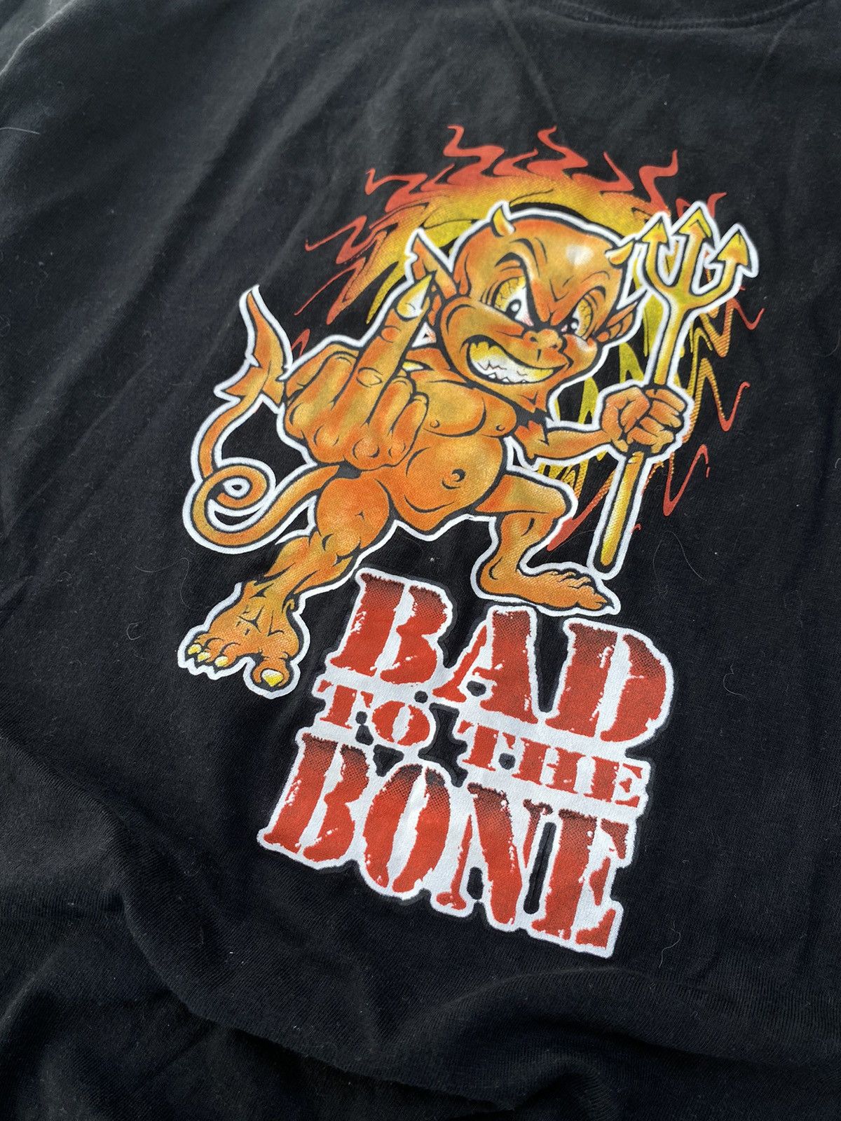 Vintage Very rare vintage tshirt bad to the bone y2k Size US L / EU 52-54 / 3 - 3 Thumbnail