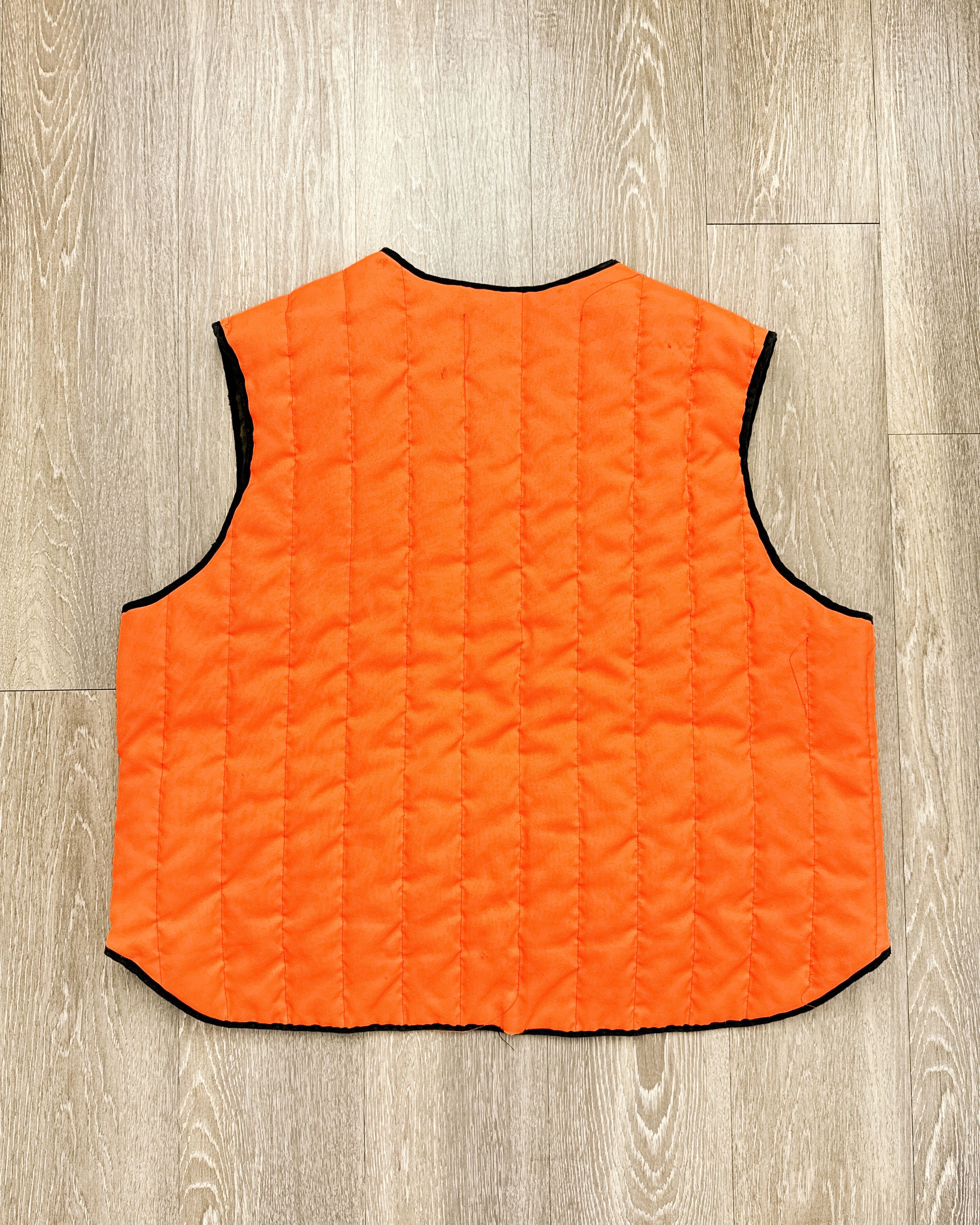 Vintage Vintage 1980s Camo Camouflage Reversible Orange Hunting Vest Size US XL / EU 56 / 4 - 5 Thumbnail