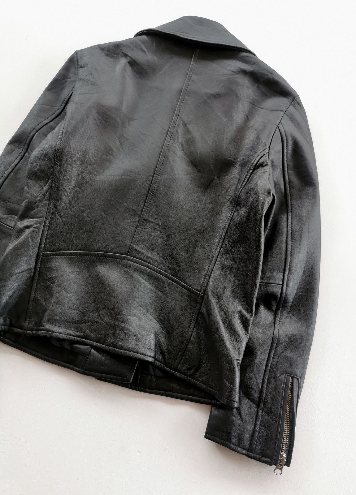 Leather Sheepskin Leather Nano Universe Double Rider Jackets Punk Size XS / US 0-2 / IT 36-38 - 6 Thumbnail