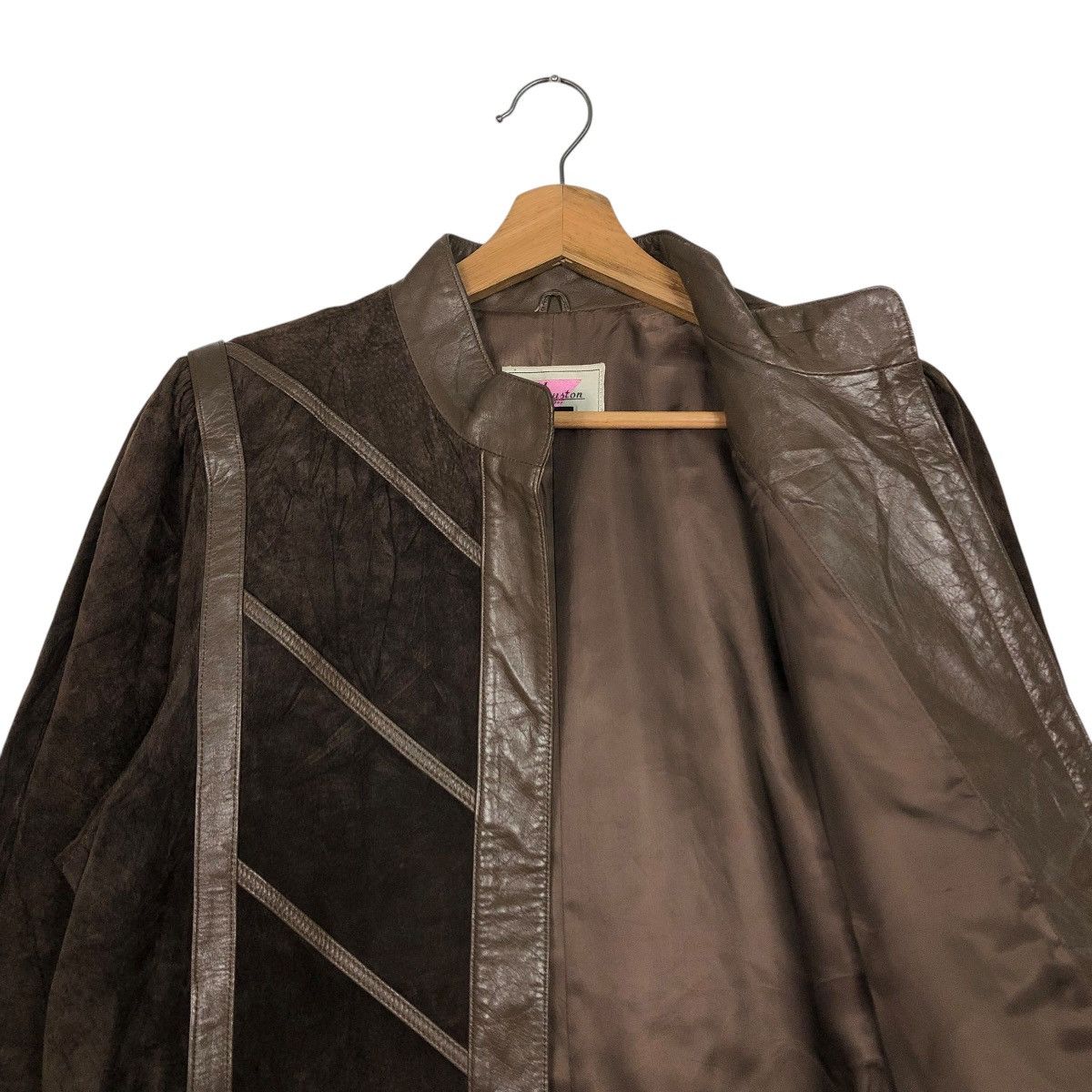 Japanese Brand 🔥VINTAGE BOMBER LEATHER JACKET SOFT HOUSTAN Size US M / EU 48-50 / 2 - 14 Thumbnail