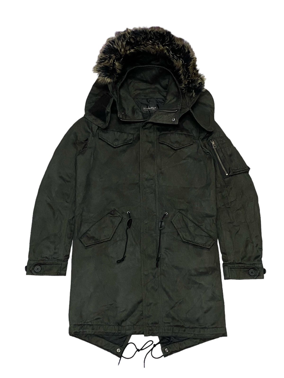 Japanese Brand Tornado Mart fur Hoodie Parka / Long Jacket Size M / US 6-8 / IT 42-44 - 1 Thumbnail