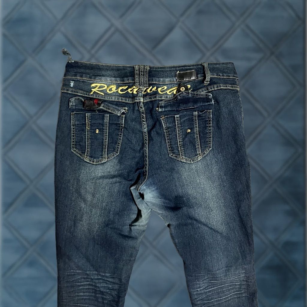 Rocawear Rocawear Skinny Jeans Women's Sz 18 Mid Rise Stretch Pockets Embellish Size 40" / US 18 - 1 Thumbnail