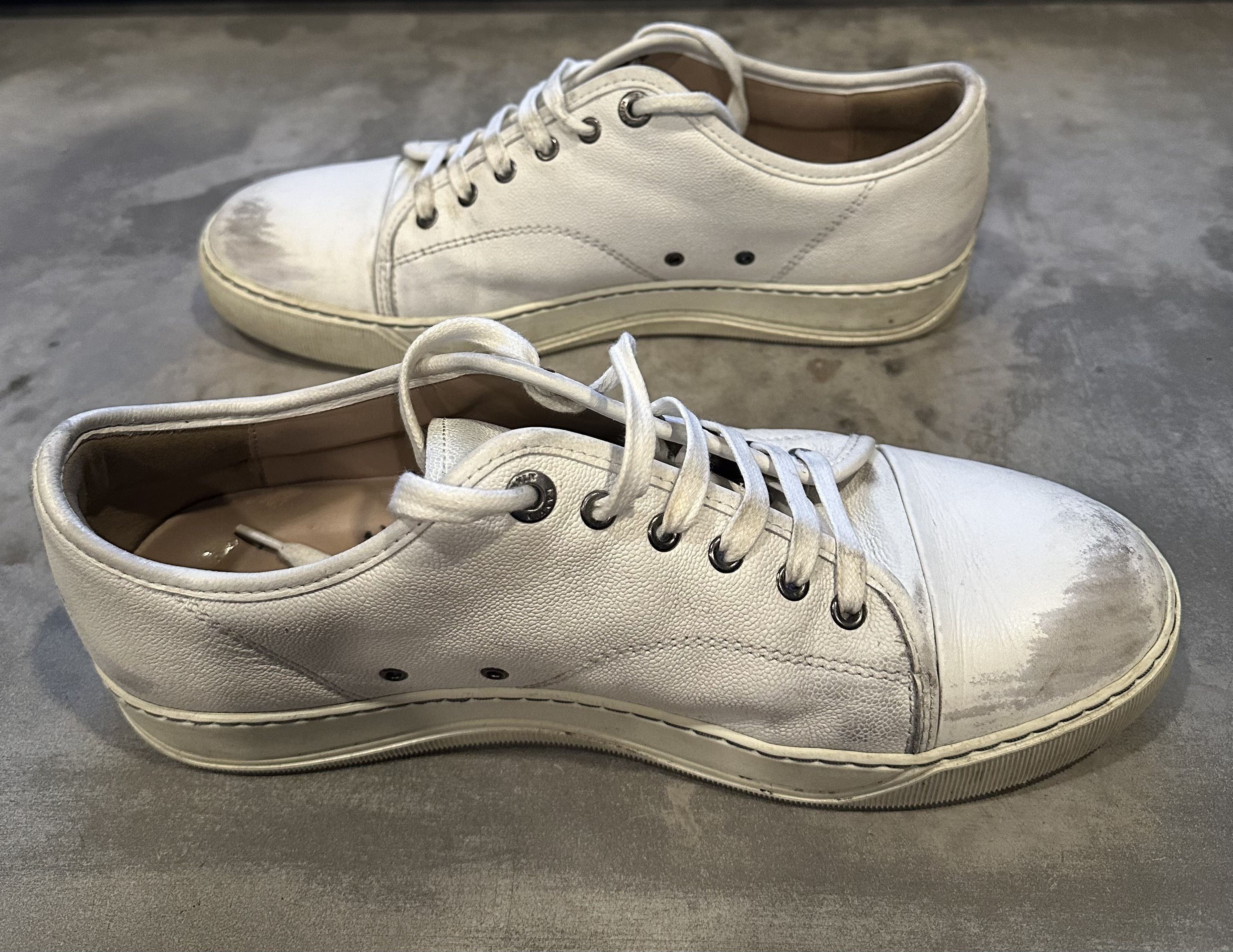 Lanvin Lanvin White DBB1 Toecap Sneakers Size US 9 / EU 42 - 4 Thumbnail