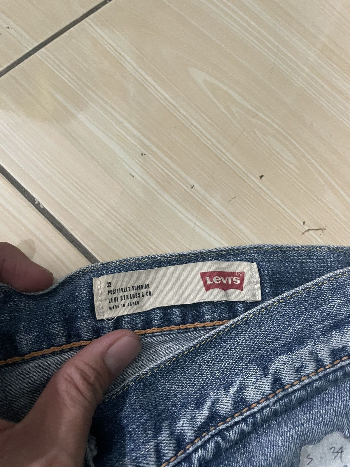 Levi's Vintage Clothing Levis selvedge Made in japan distressed Size US 33 - 8 Thumbnail