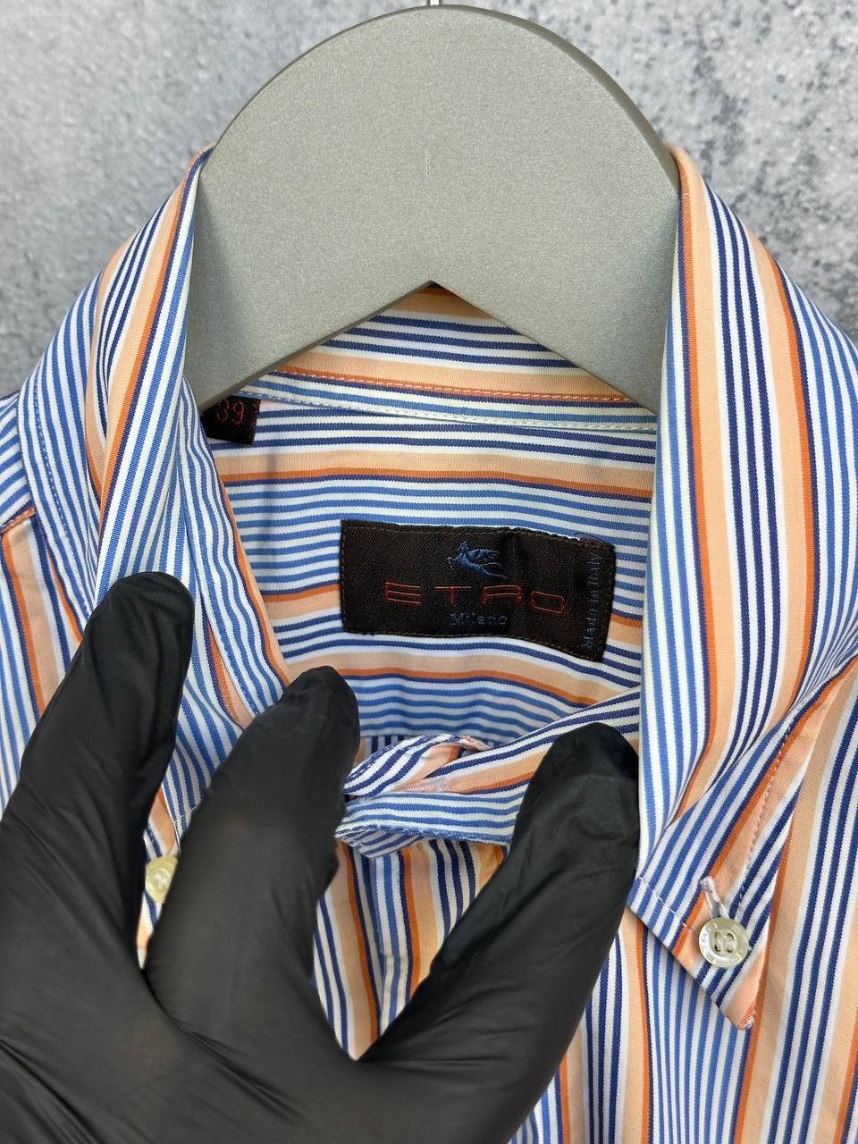 Etro Etro Milano Multicolor Striped Button Down SS Shirt Size US M / EU 48-50 / 2 - 10 Thumbnail