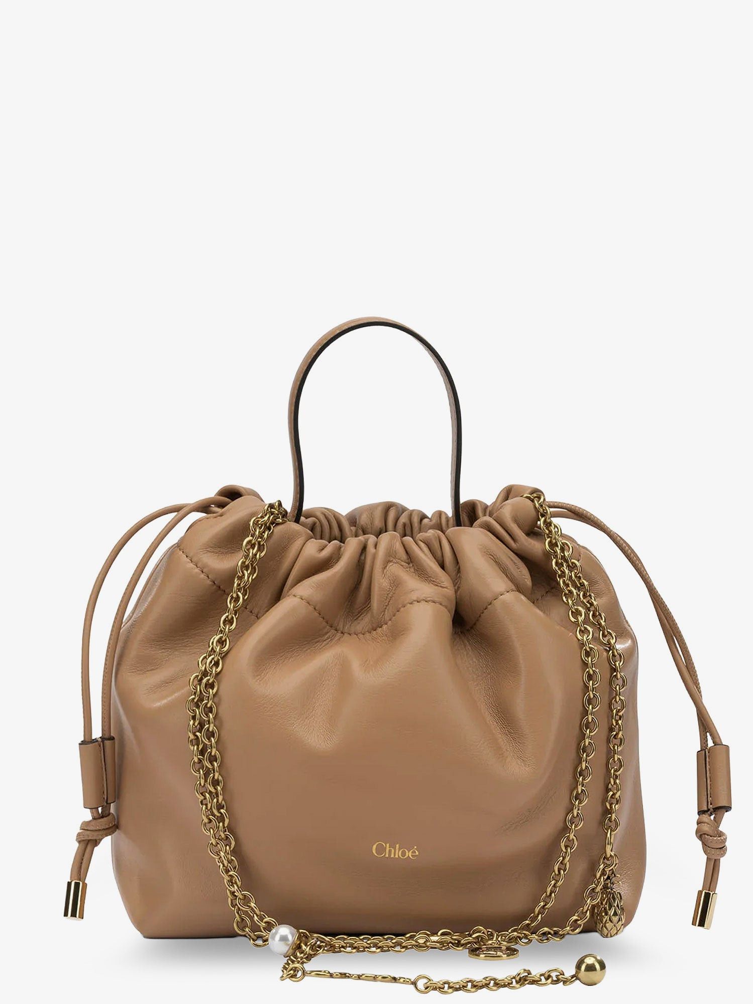 Chloe Chloe Icons Leather Crossbody Bag With Logo On The Front Size ONE SIZE - 1 Thumbnail