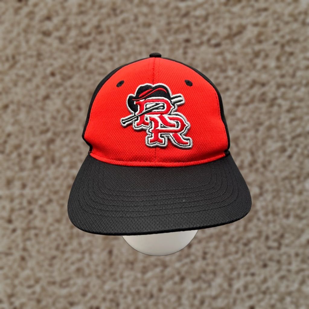 Vintage OC Sports Baseball Hat Cap Fitted Adult Large Black Red Polyester Size ONE SIZE - 1 Thumbnail