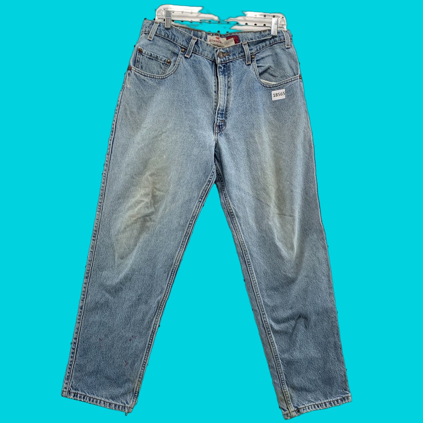 Levi's VINTAGE Levi's 545 Blue Denim Jeans Relaxed Fit Mens 33x29 Tapered Brown Tab Size US 33 - 1 Thumbnail