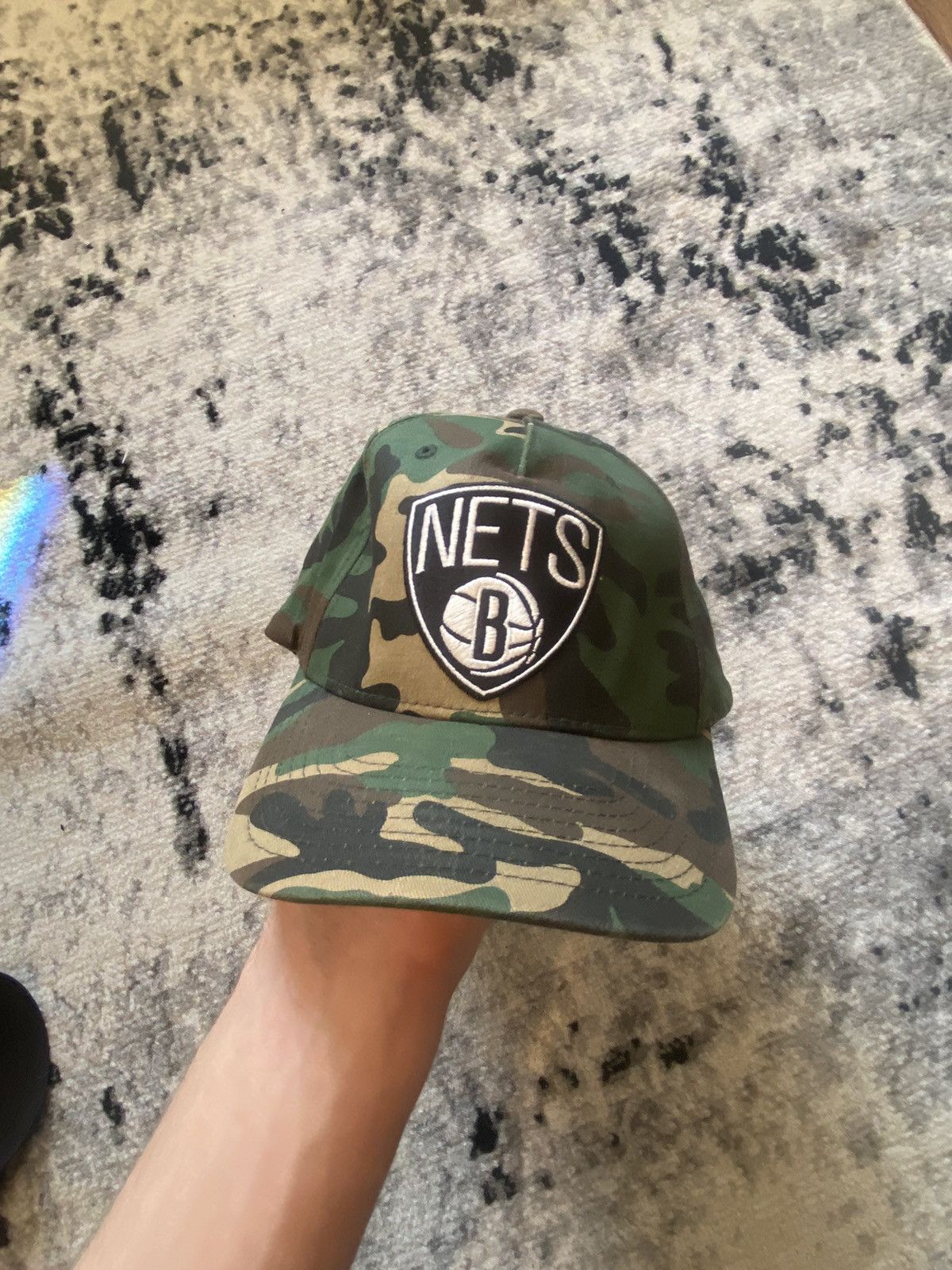 Mitchell & Ness × NBA Brooklyn Nets Camo Cap Mitchell&Ness Vintage Streetwear Y2k Size ONE SIZE - 2 Thumbnail