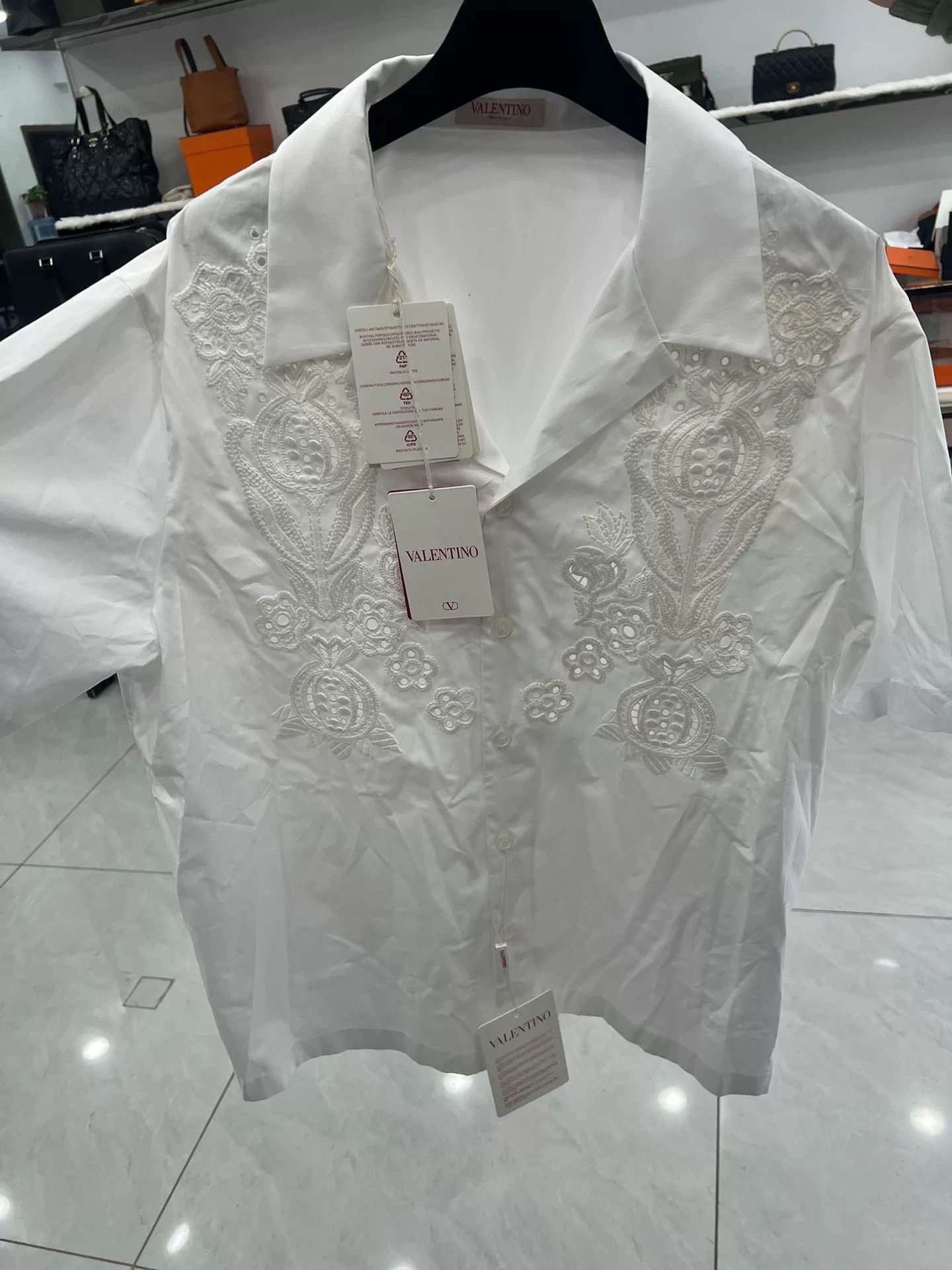 Valentino Men's Embroidered Shirt Jacket