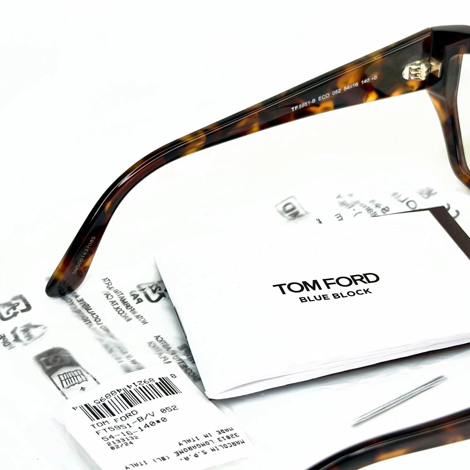 Tom Ford TOM FORD TF5951B 052 Brown Optical Eyeglass 5951 FT5951 Size ONE SIZE - 2 Thumbnail