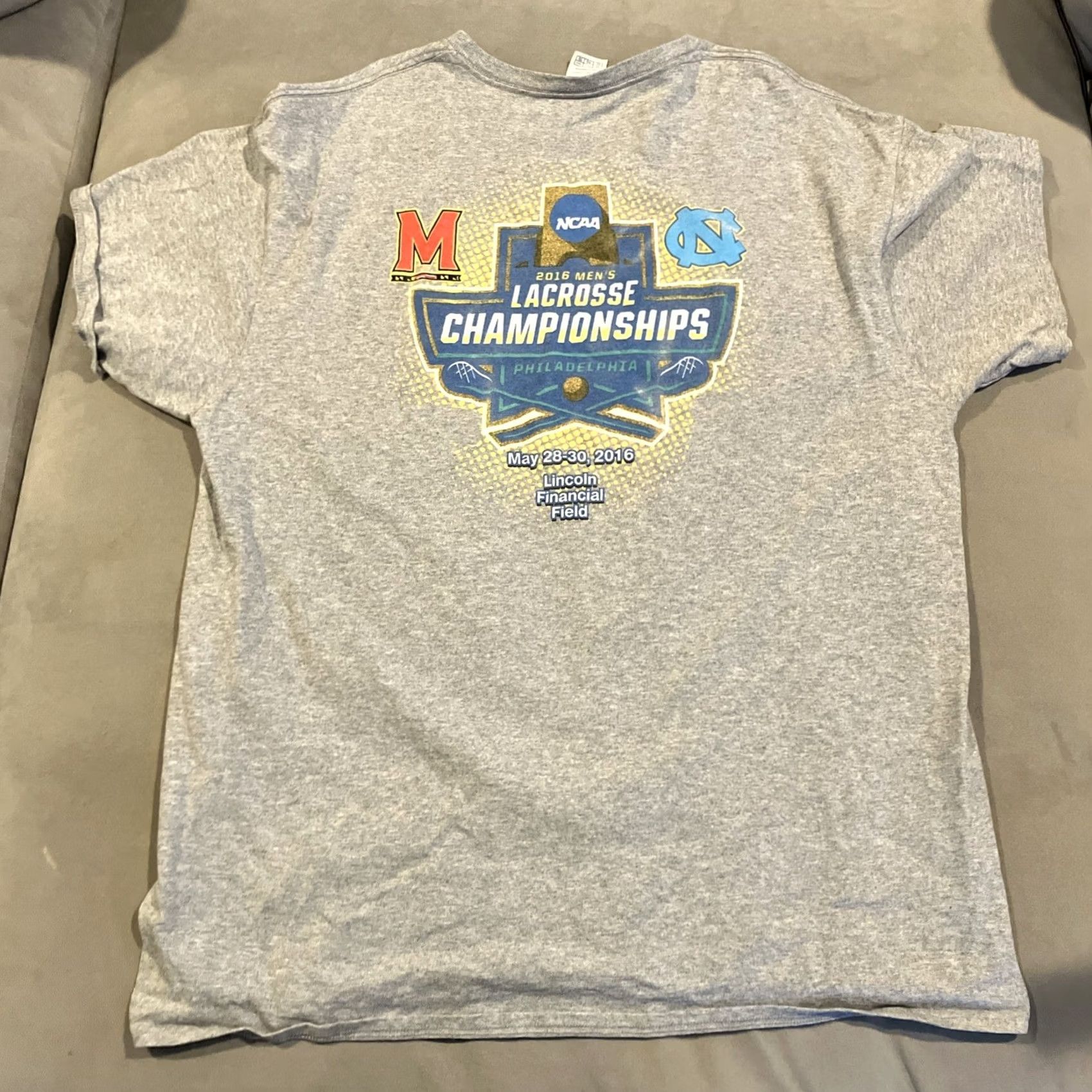 Delta 2016 NCAA Men's Lacross Championship MARYLAND UNC T Shirt XL Men's Awesome Size US XL / EU 56 / 4 - 4 Thumbnail