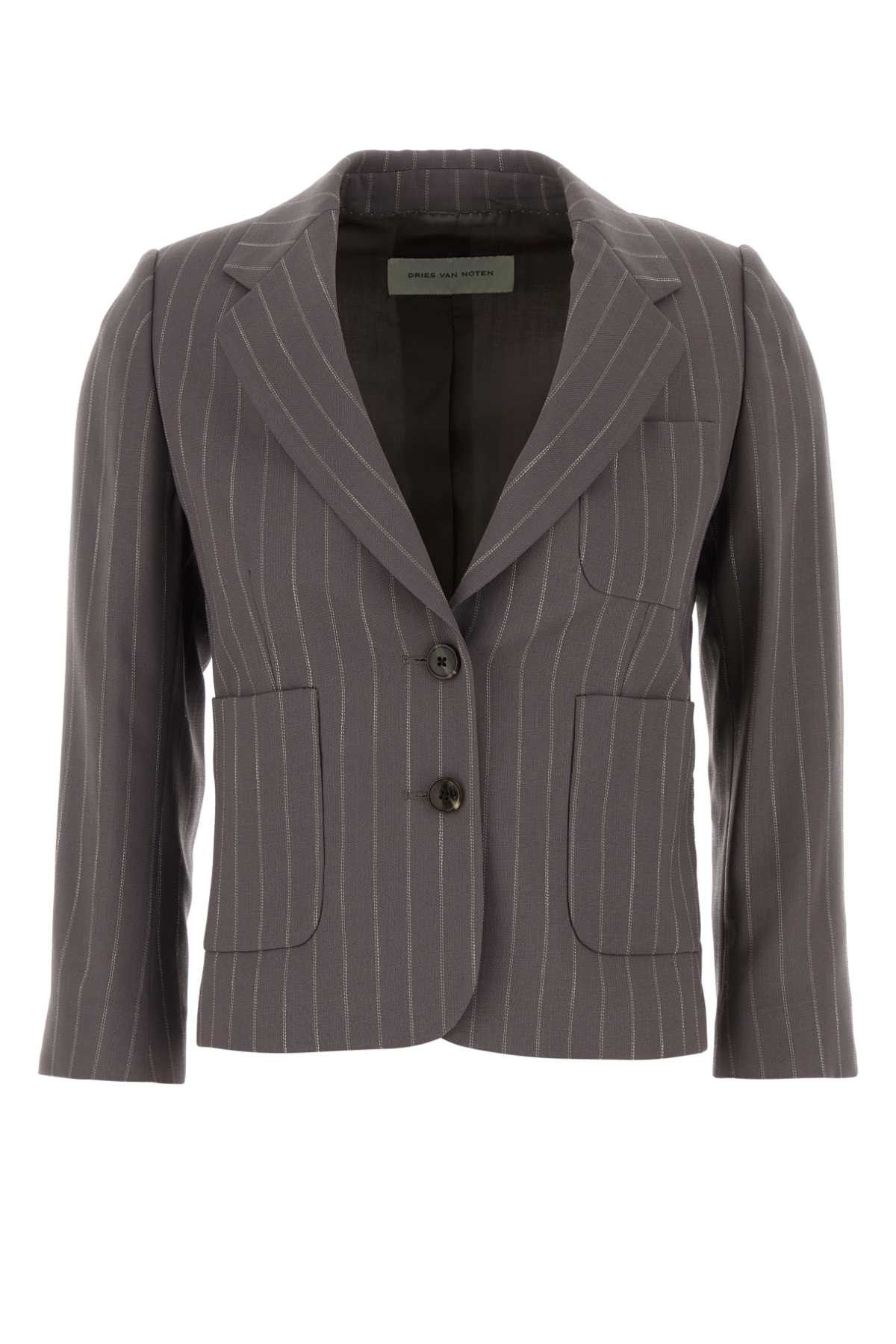Dries Van Noten Embroidered Wool Blend Bamis Blazer Size XS / US 0-2 / IT 36-38 - 1 Thumbnail