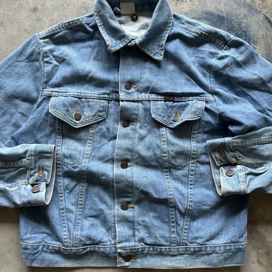Wrangler Vintage 70s Wrangler Denim Jacket Size Medium Size US M / EU 48-50 / 2 - 2 Thumbnail