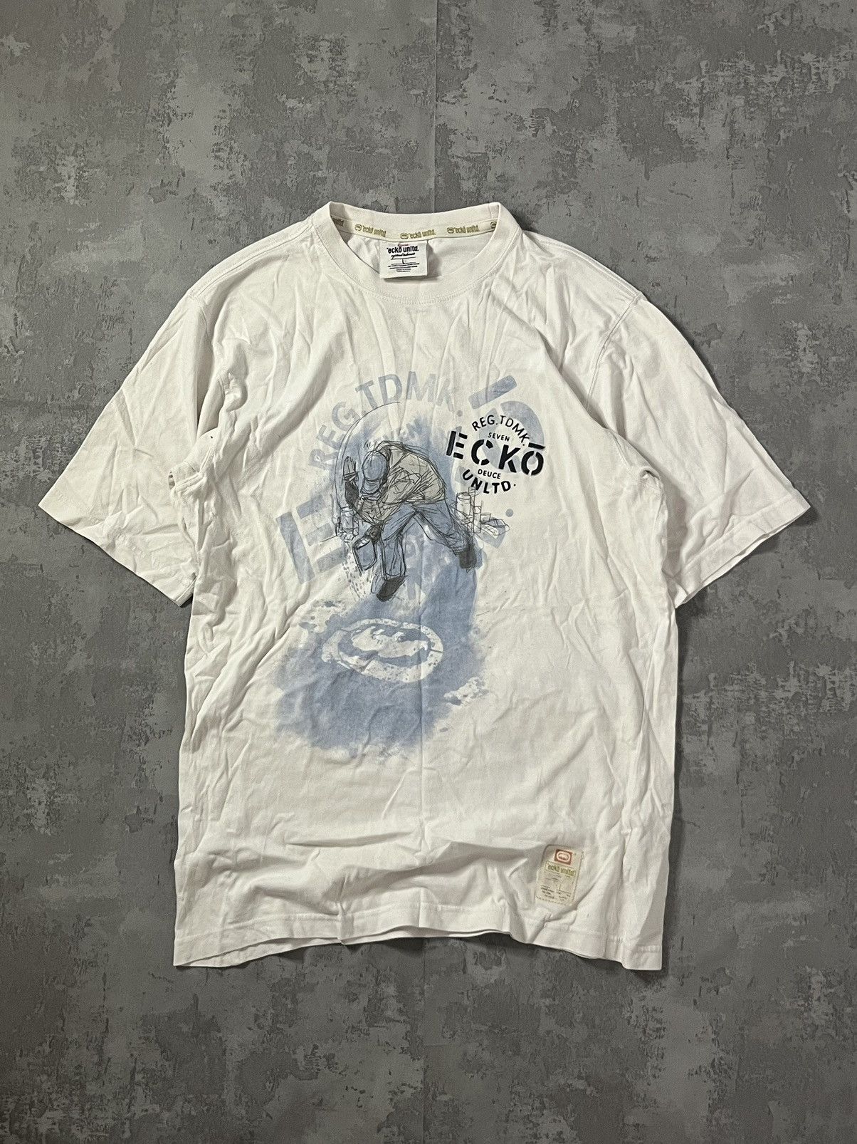 Ecko Unltd. × JNCO Vintage Y2K 00's Ecko Graffiti tee Size US L / EU 52-54 / 3 - 1 Thumbnail