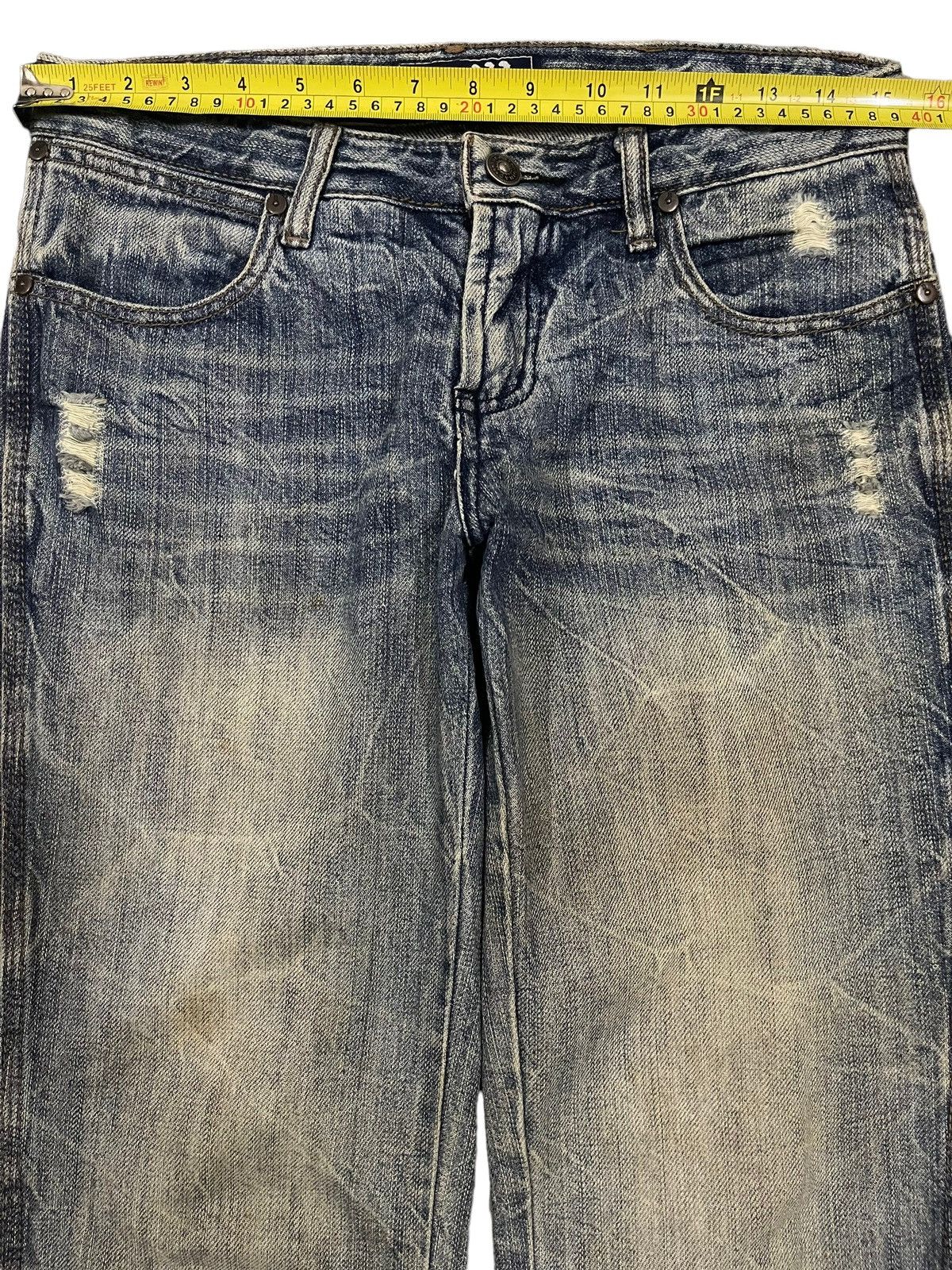 14th Addiction Vintage Japanese Brand Mud Wash Style Loose Jeans Size US 30 / EU 46 - 9 Thumbnail