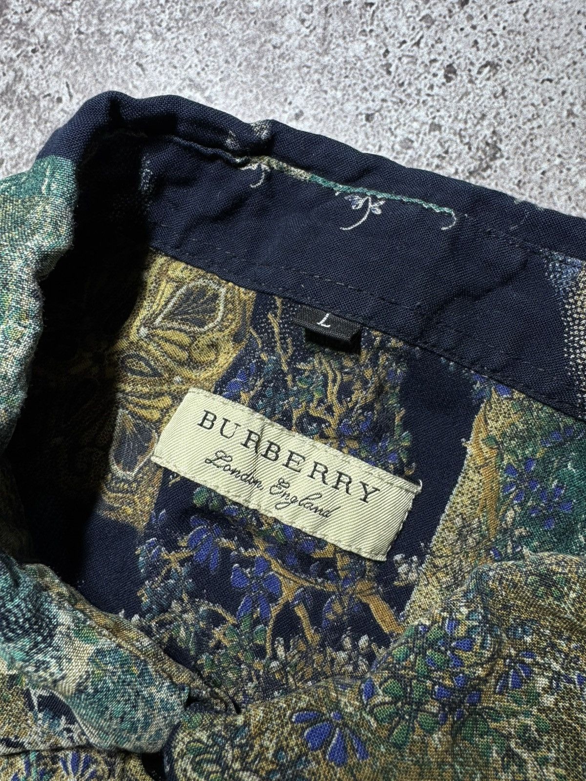 Burberry × Vintage Burberry London England Vintage Shirt Botton Up Size US L / EU 52-54 / 3 - 4 Thumbnail