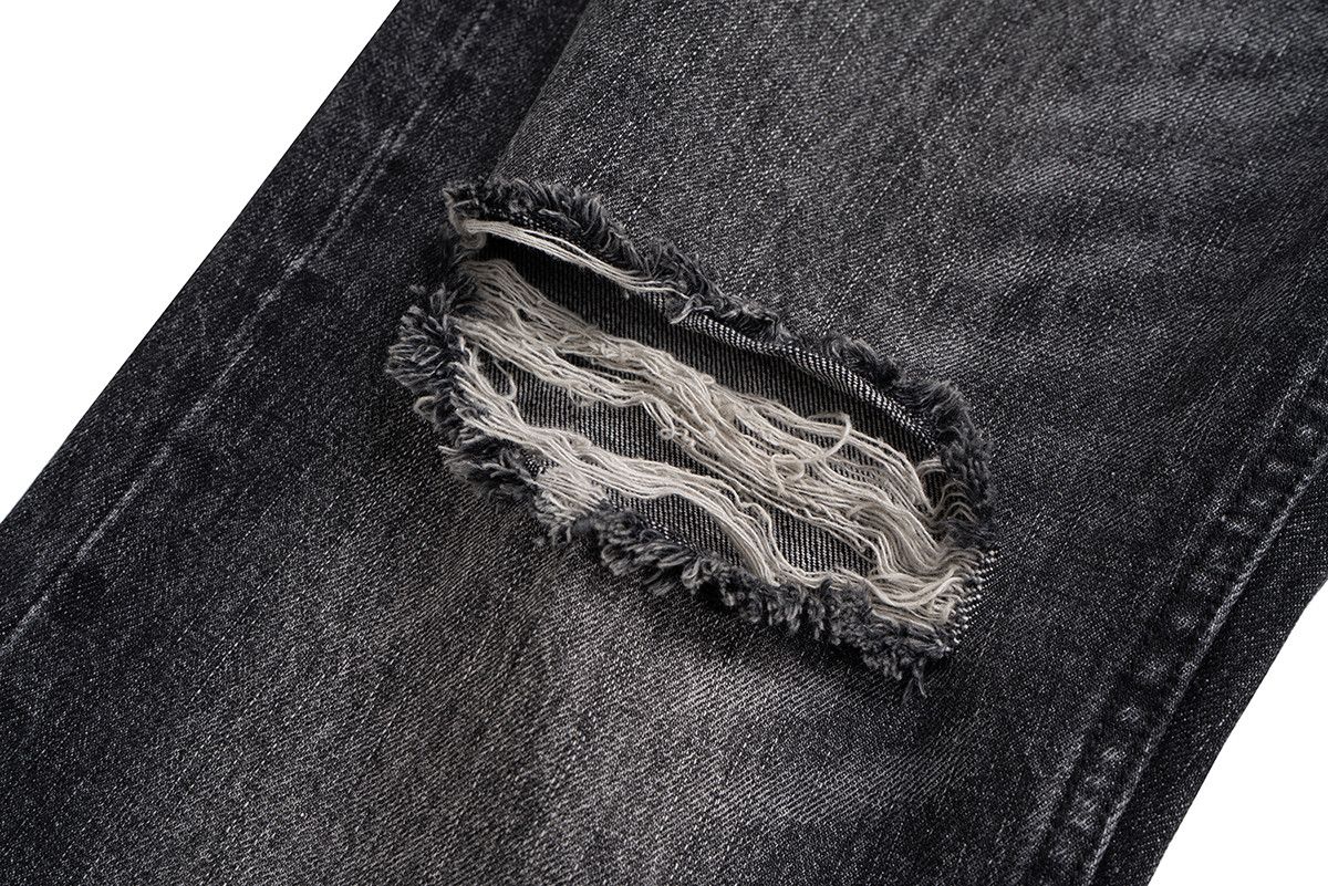 Jean × Vintage Streetwear Damaged Hole Washed Baggy Jeans Size US 33 - 7 Thumbnail